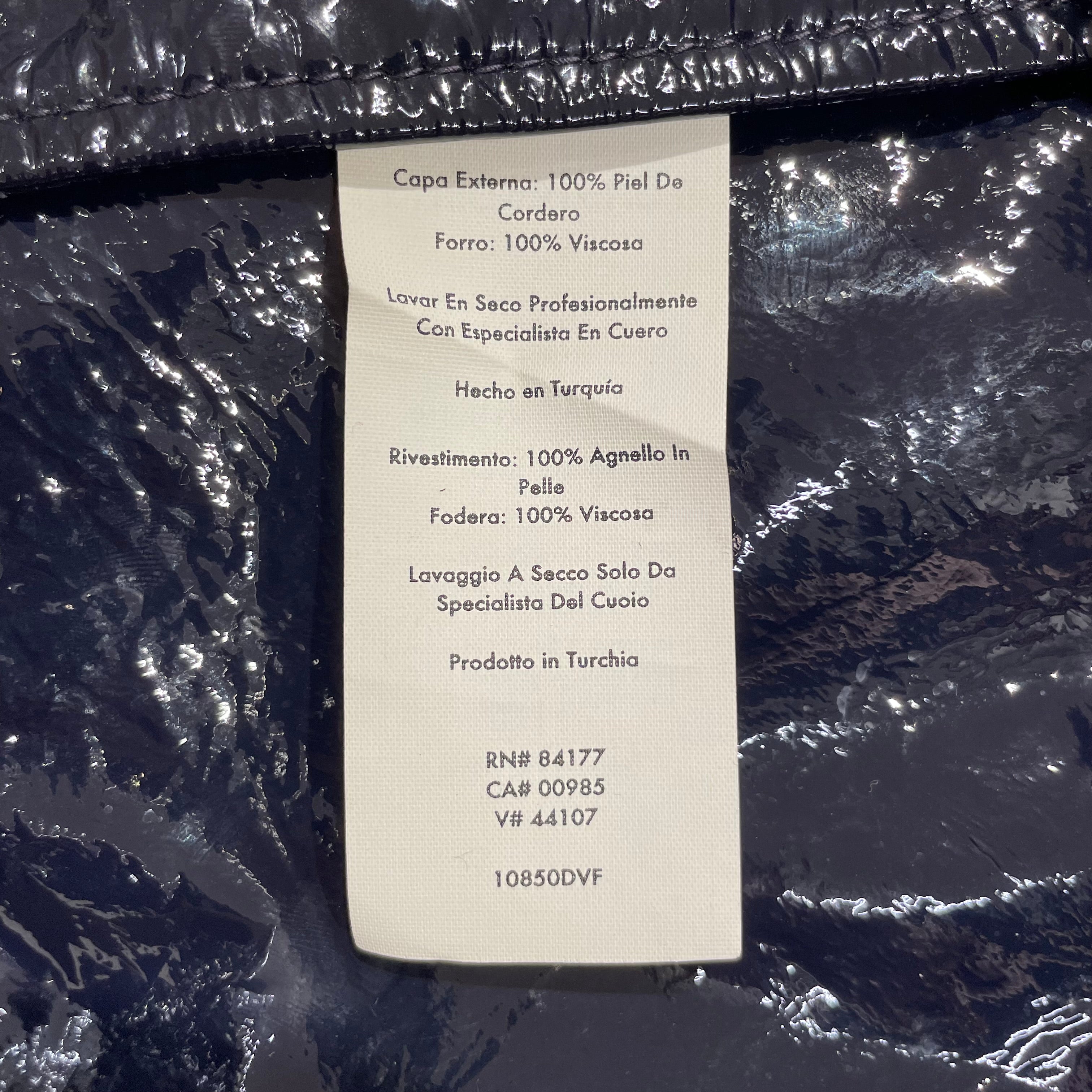 DIANE von FURSTENBERG/Peacoat/S/NVY/PATENT LEATHER DBLE BRESTED view 5