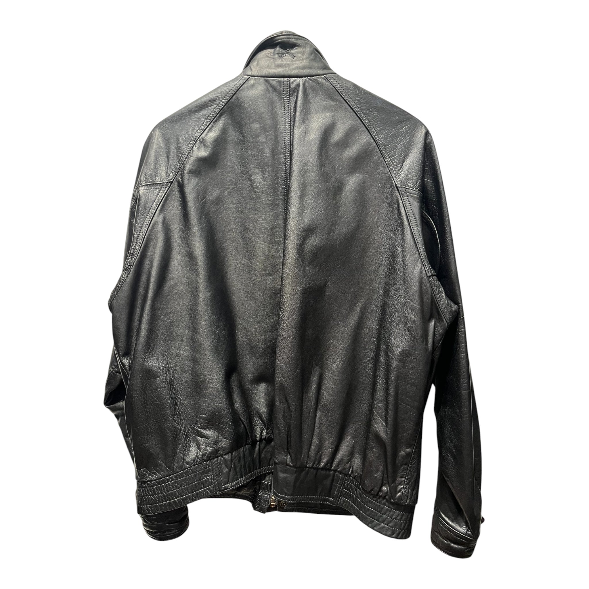 Vintage/Leather Jkt/L/Leather/BLK/GENUINE LEATHER / view 2