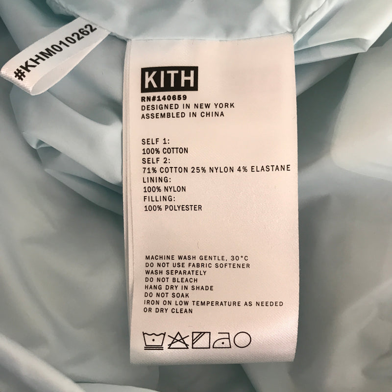 KITH/Puffer Vest/S/Stripe/Cotton/BLU/