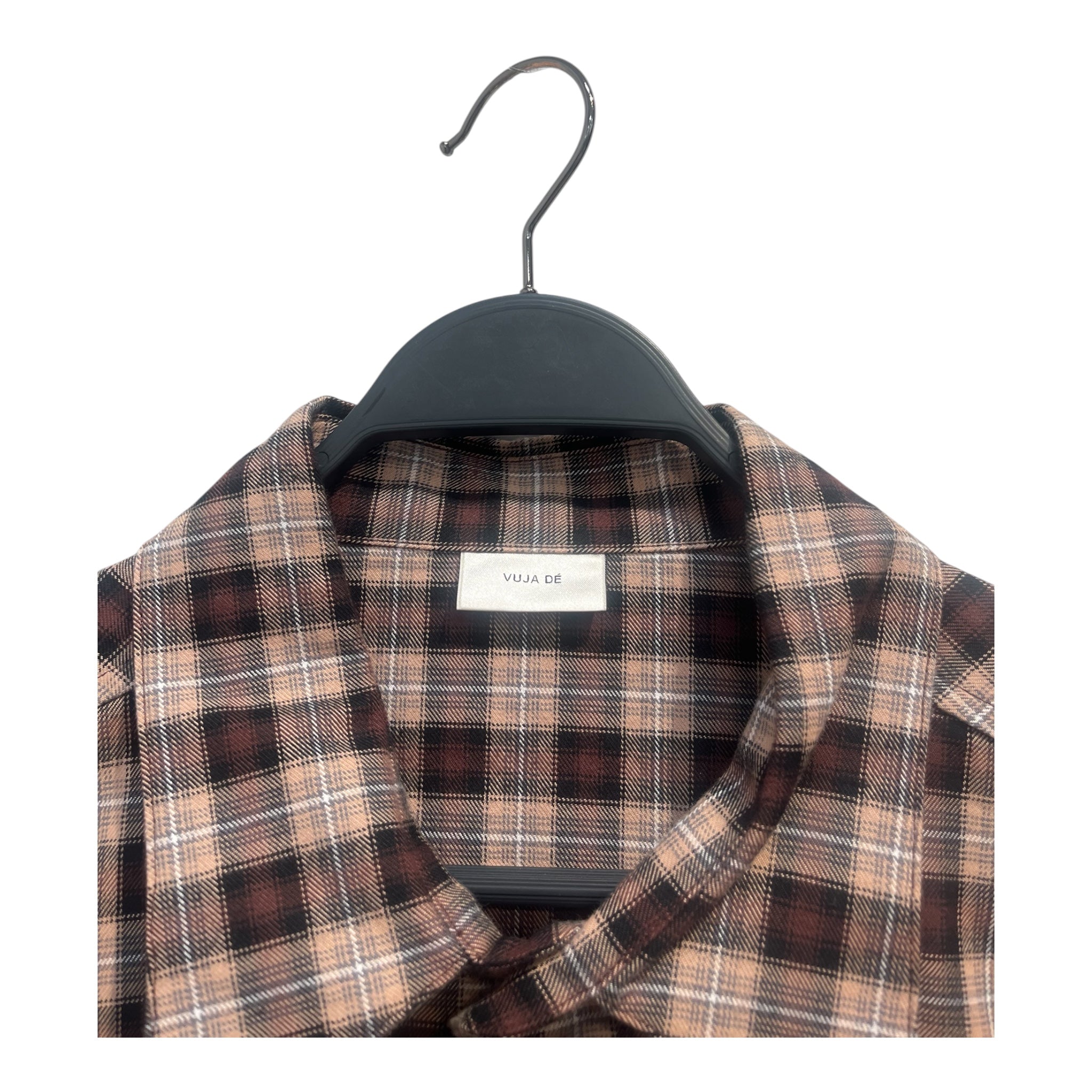VUJA DE/LS Blouse/Plaid/Cotton/BRW/ view 3