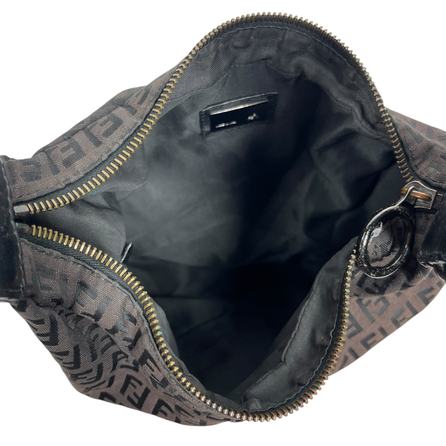 FENDI/Hand Bag/Monogram/Cotton/BRW/Oyster Hobo view 6