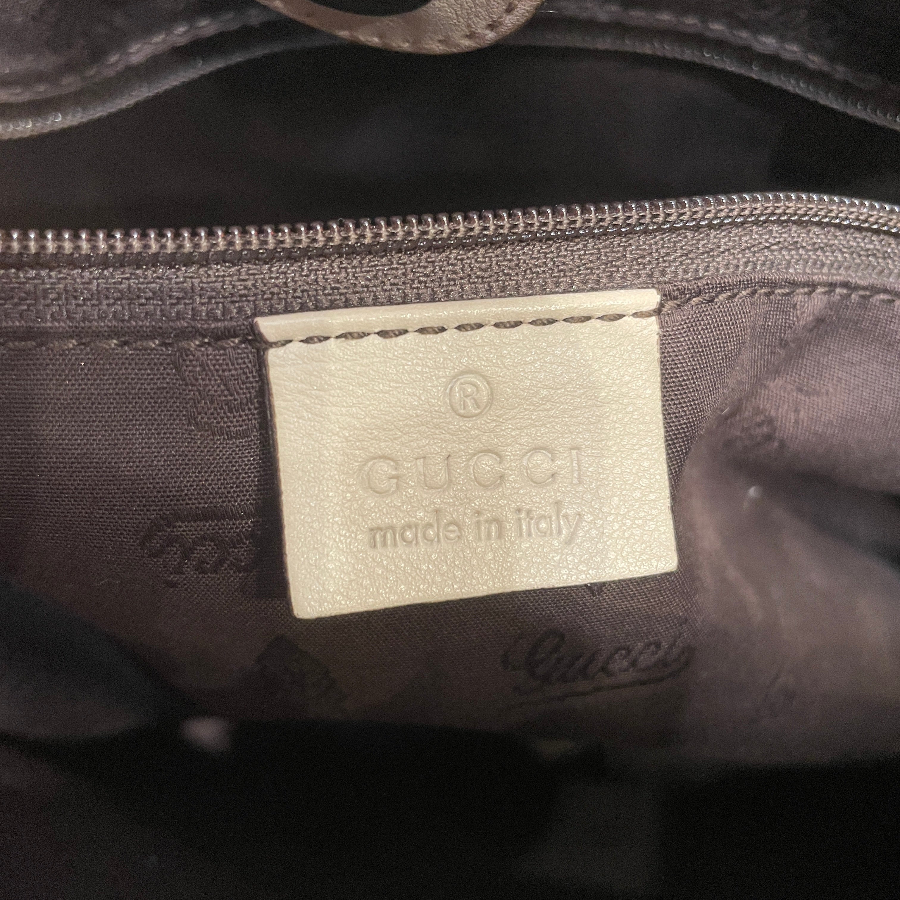 GUCCI/Hand Bag/Leather/CRM/guccissima sukey tote view 5