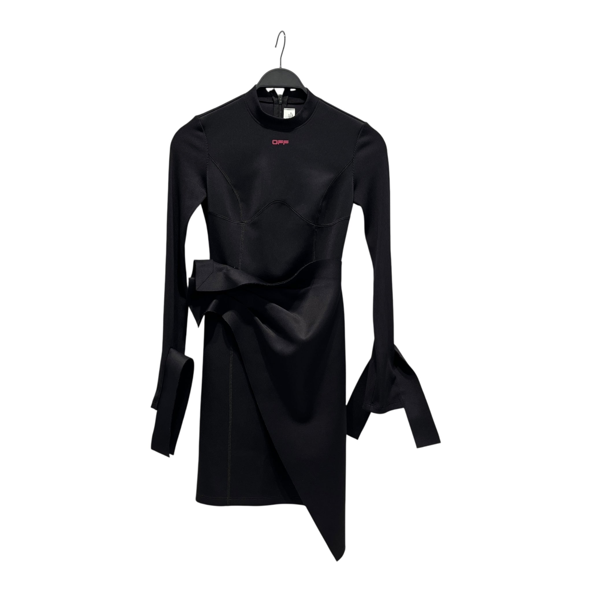 OFF-WHITE/Dress/36/BLK/pink "off" view 1