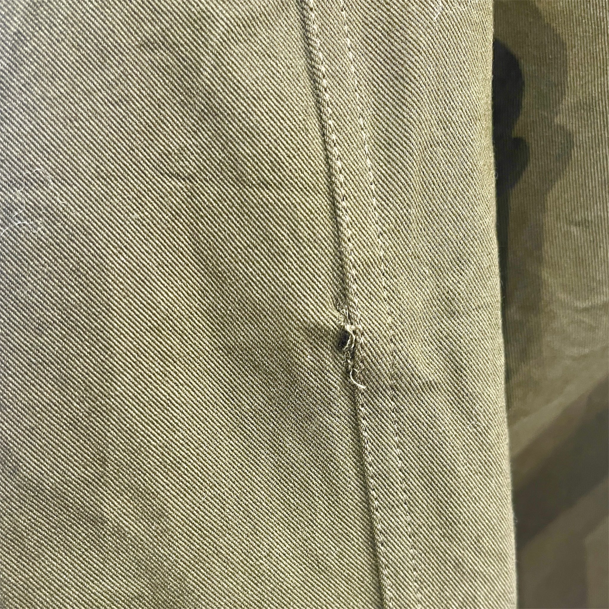 SAINT LAURENT/LS Shirt/50/Cotton/KHK/Military/MILITARY SMOCK W/ BEADING view 5