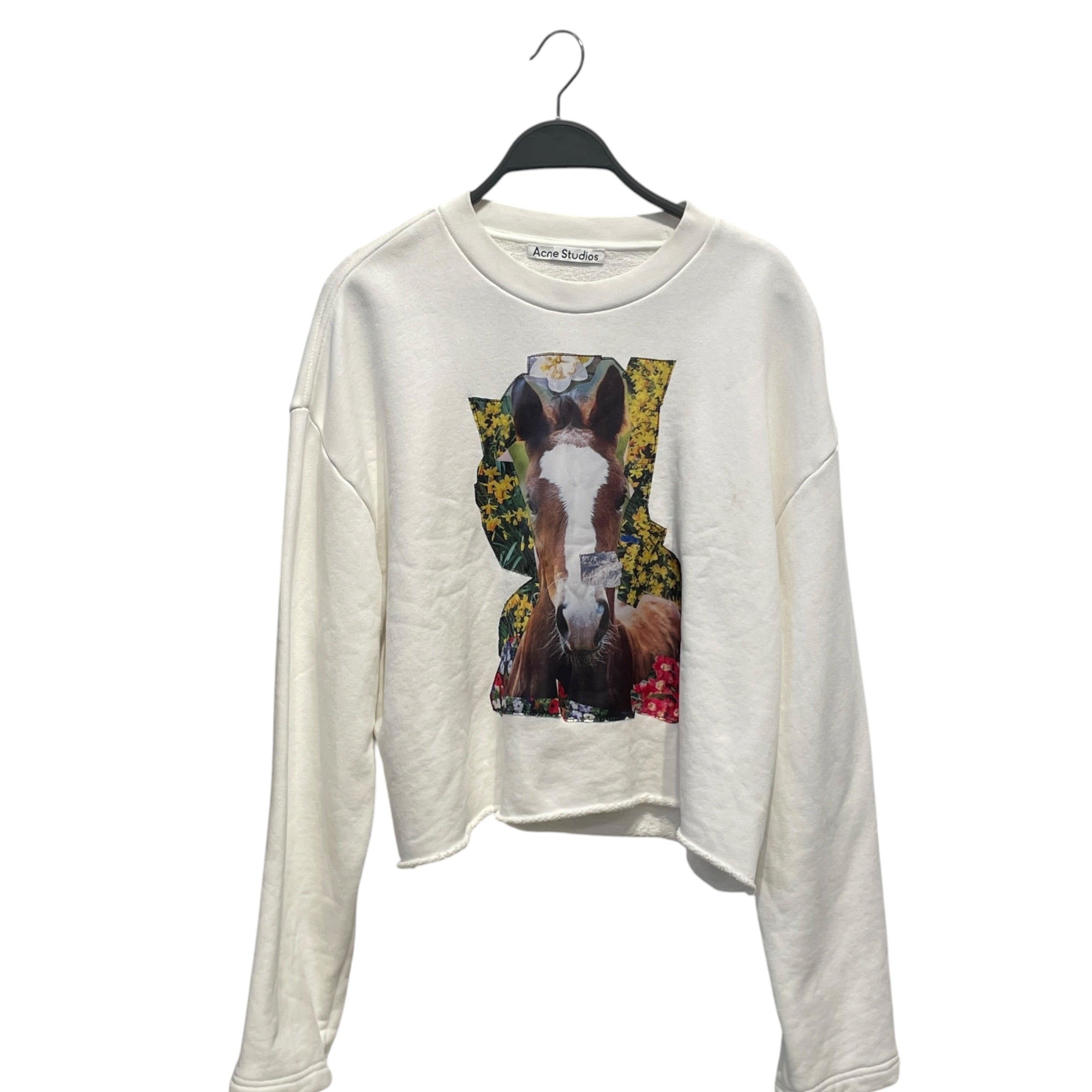 Acne Studios/Sweater/S/Cotton/WHT/HORSE view 1
