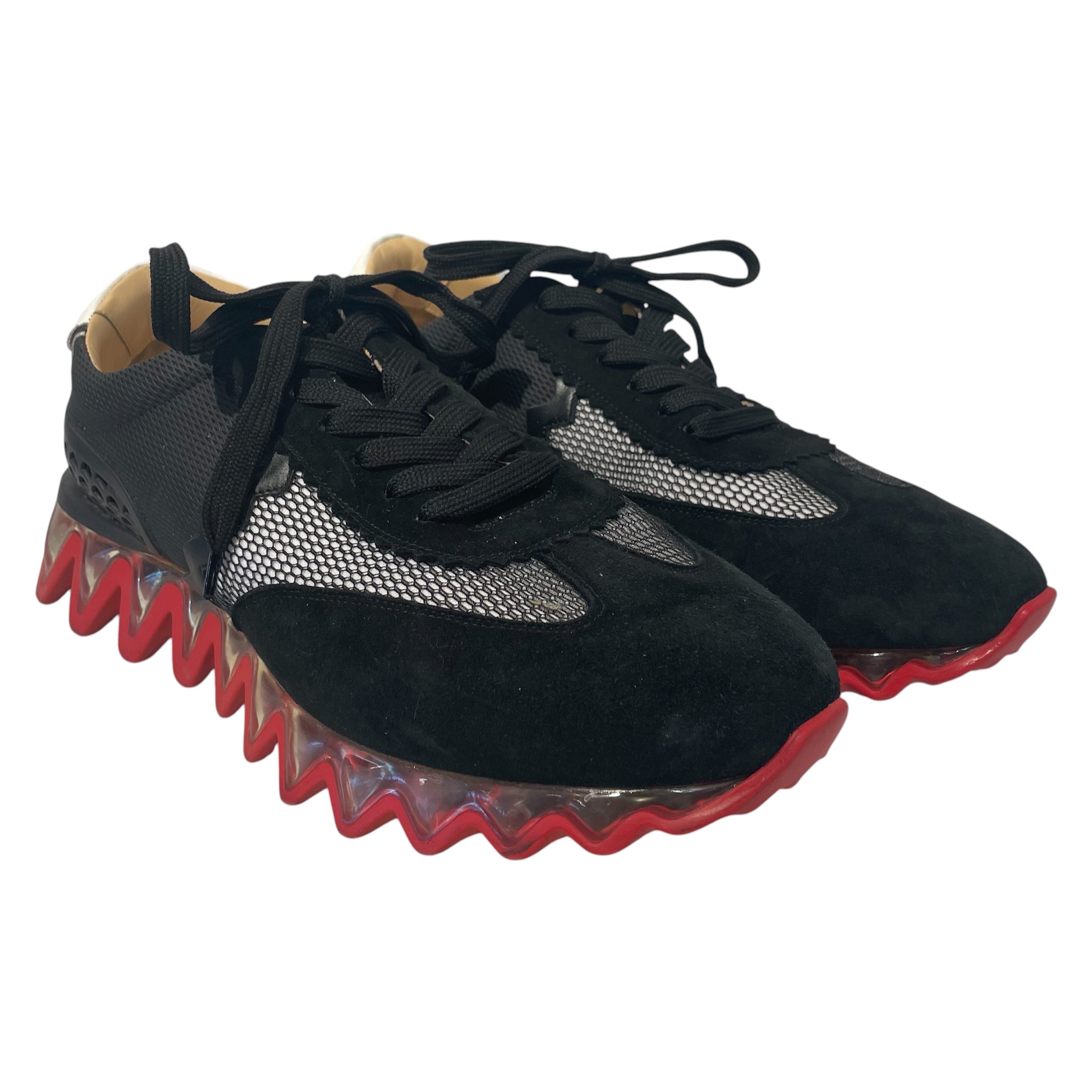 Christian Louboutin/Low-Sneakers/EU 46/Nylon/BLK/cl paris loubishark view 1