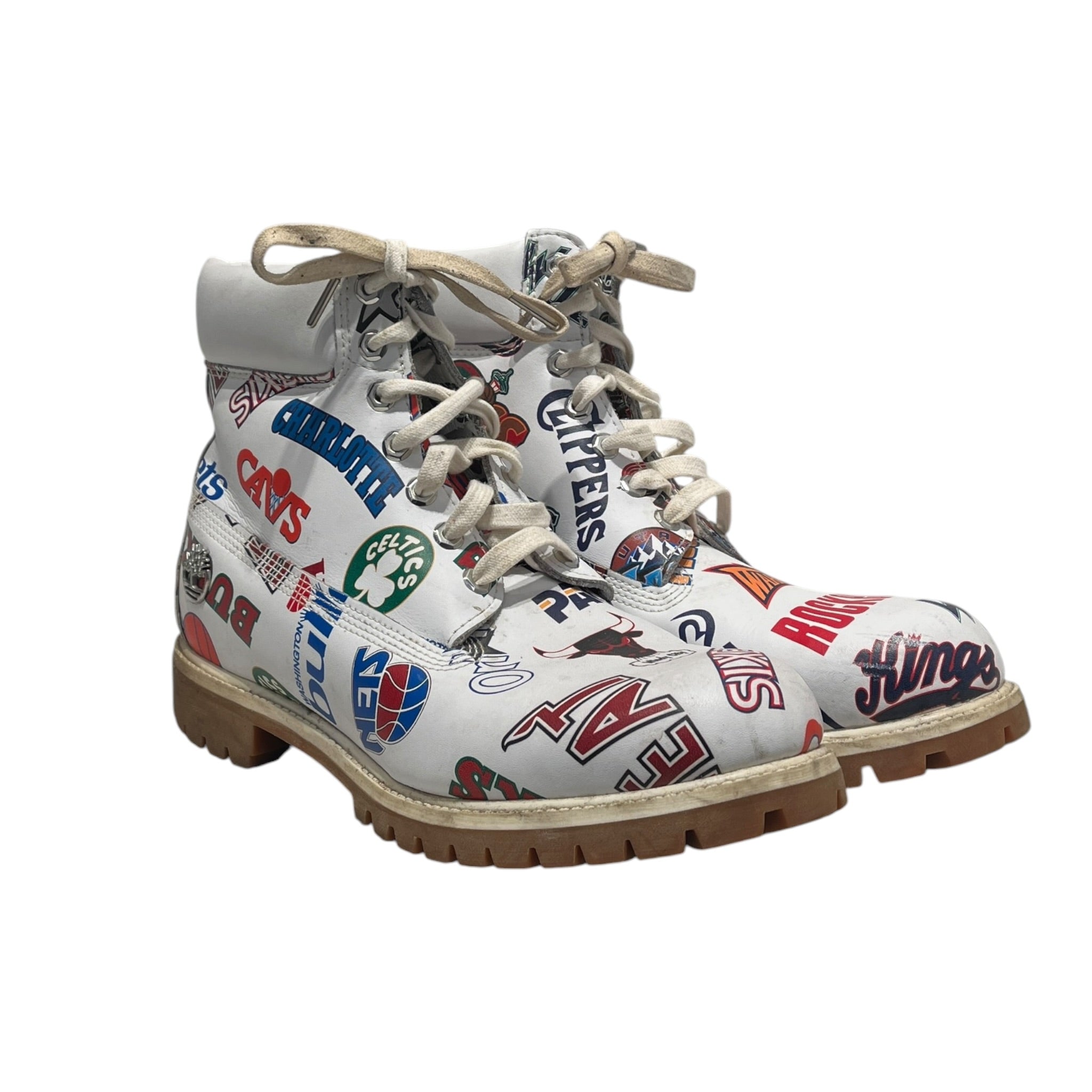 Timberland/mitchell&ness/NBA/Boots/US 12/Leather/WHT/EAST MEETS WEST view 1