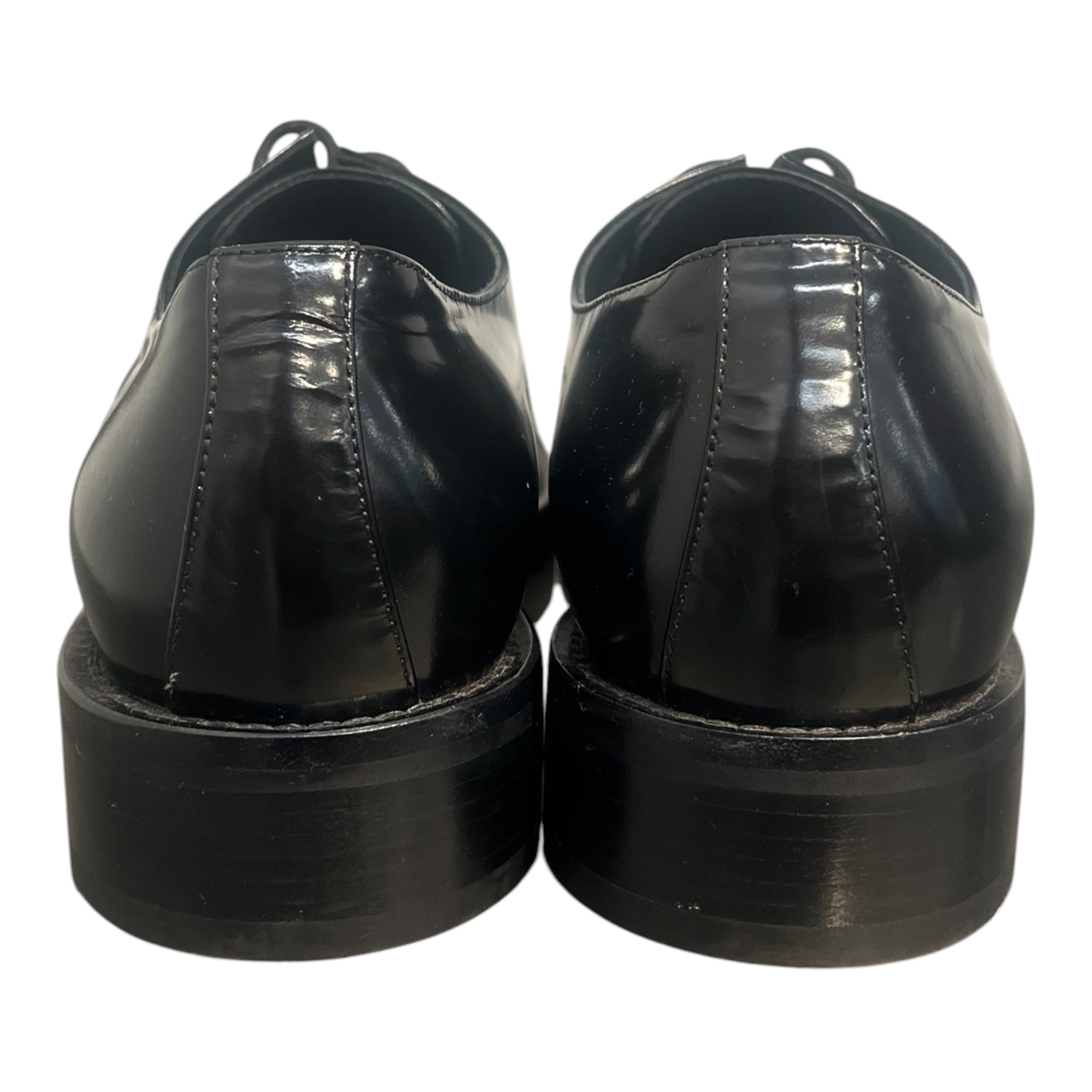 MARTINE ROSE/Dress Shoes/US 10/Leather/BLK/asymetrical toe box view 5