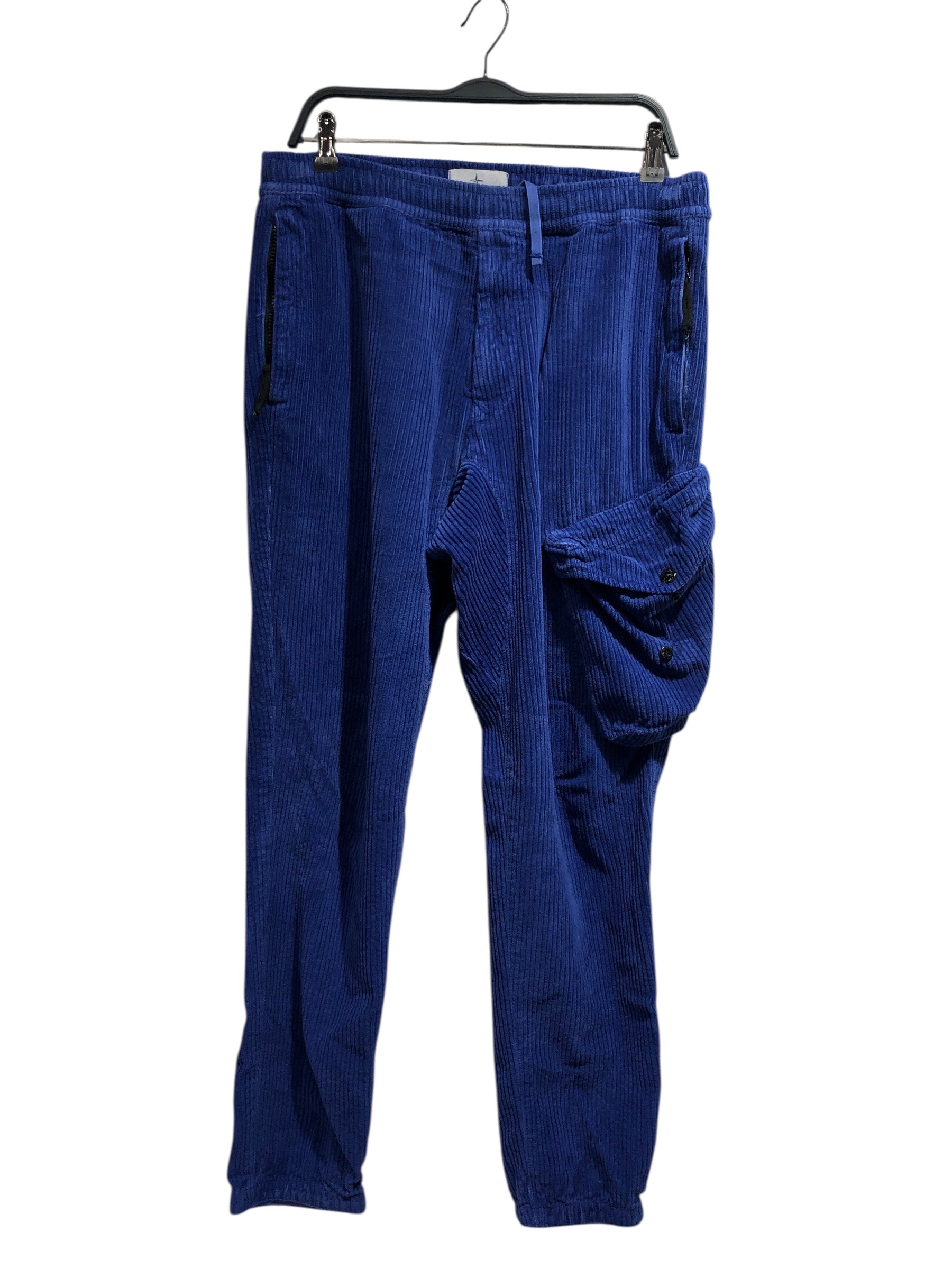 STONE ISLAND/Pants/32/Corduroy/BLU/ view 1