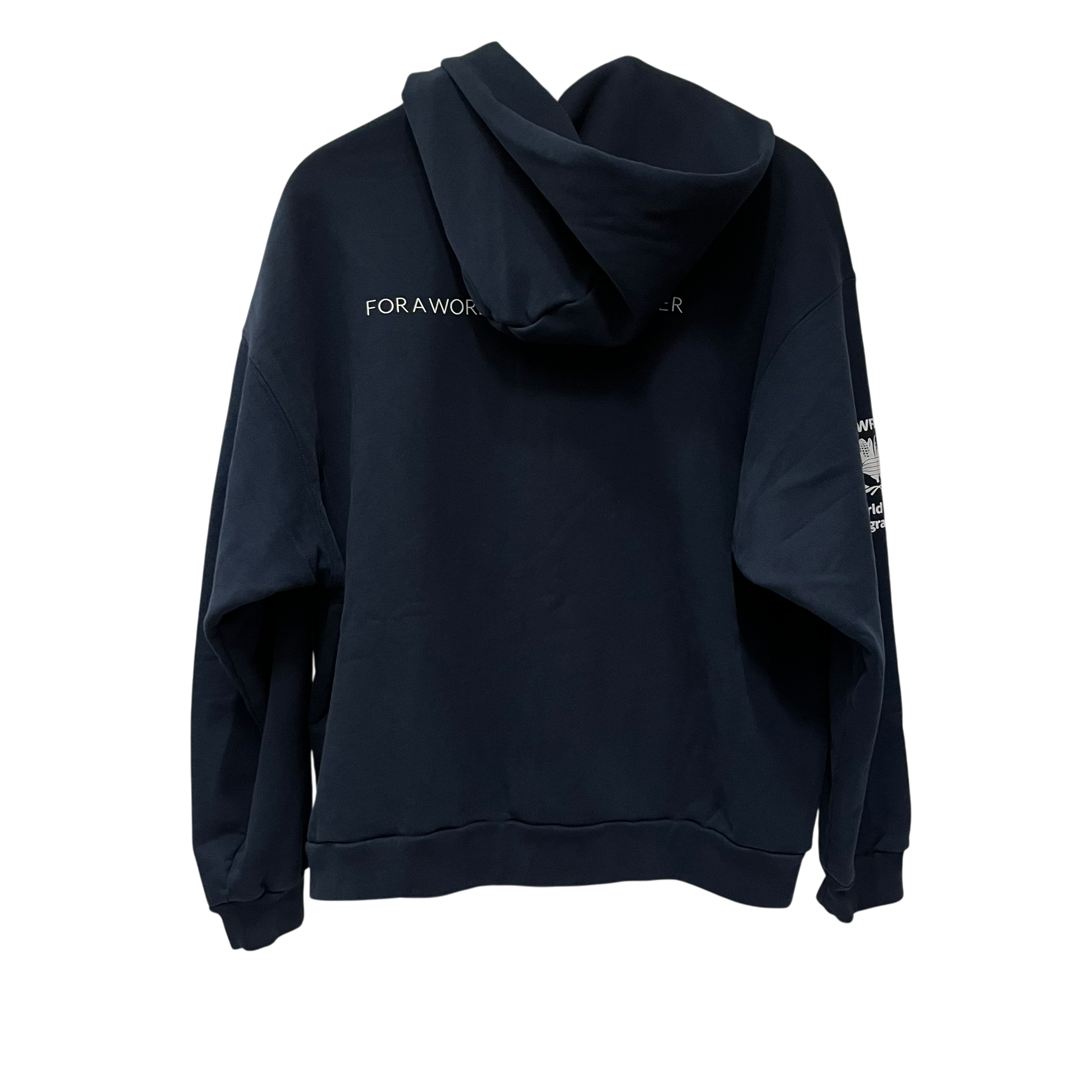 BALENCIAGA/Zip Up Hoodie/S/Cotton/NVY/world food programme view 5
