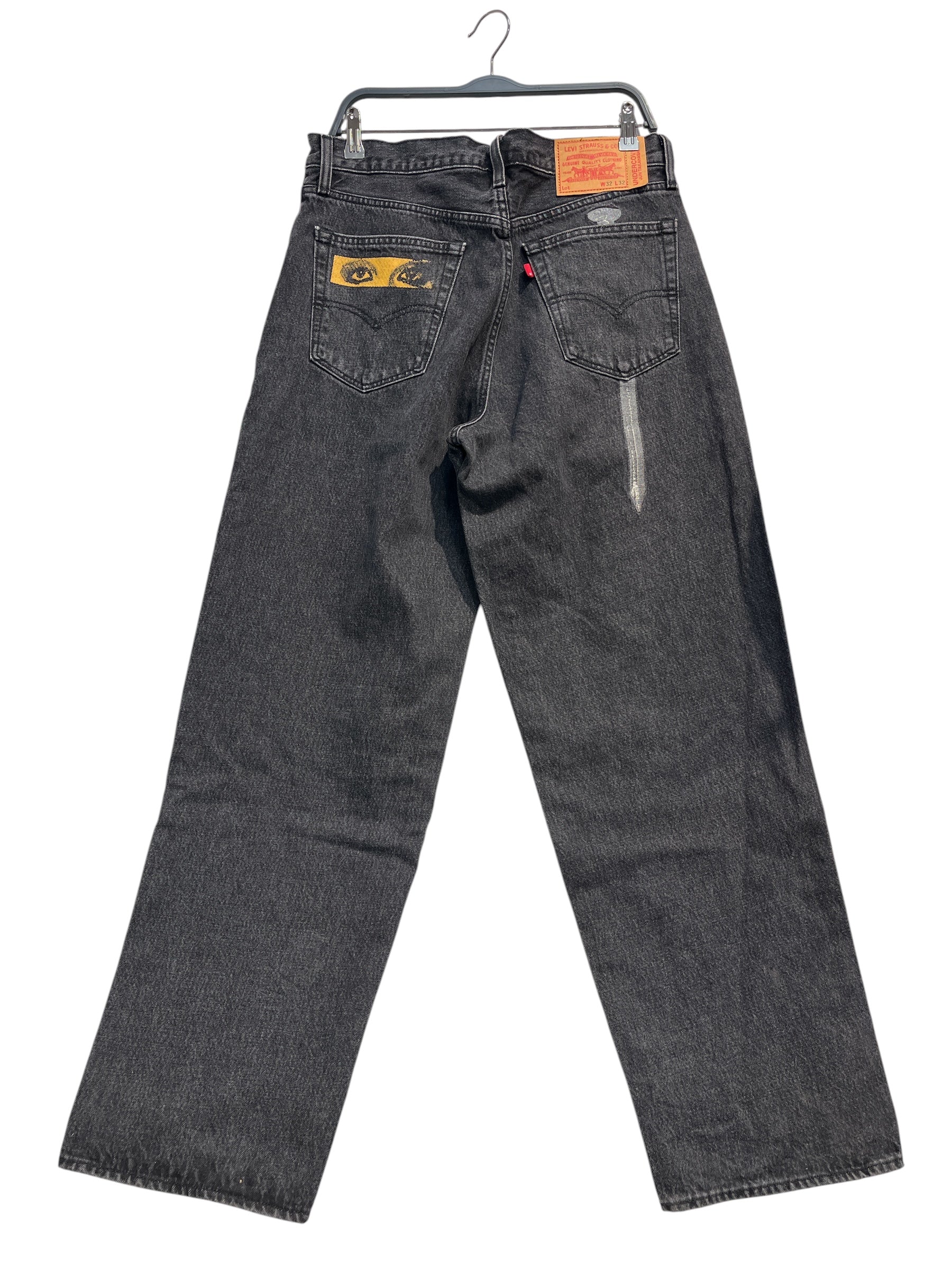 UNDERCOVER/Levi's/Pants/32/Cotton/GRY/Graphic/LIGHT DARNESS NAIL EYES view 2