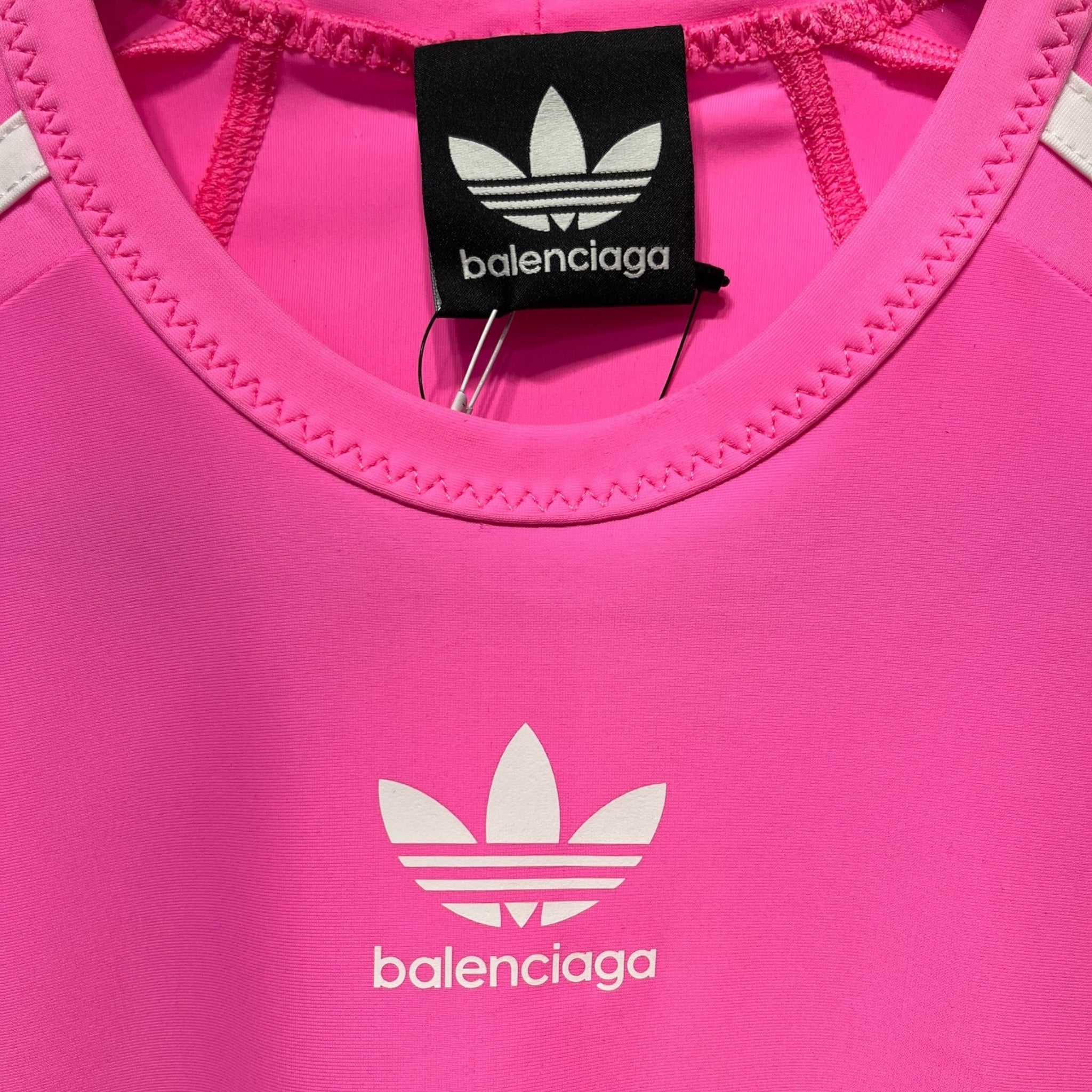 BALENCIAGA/LS T-Shirt/M/Polyester/PNK/ADIDAS HOT PINK view 3