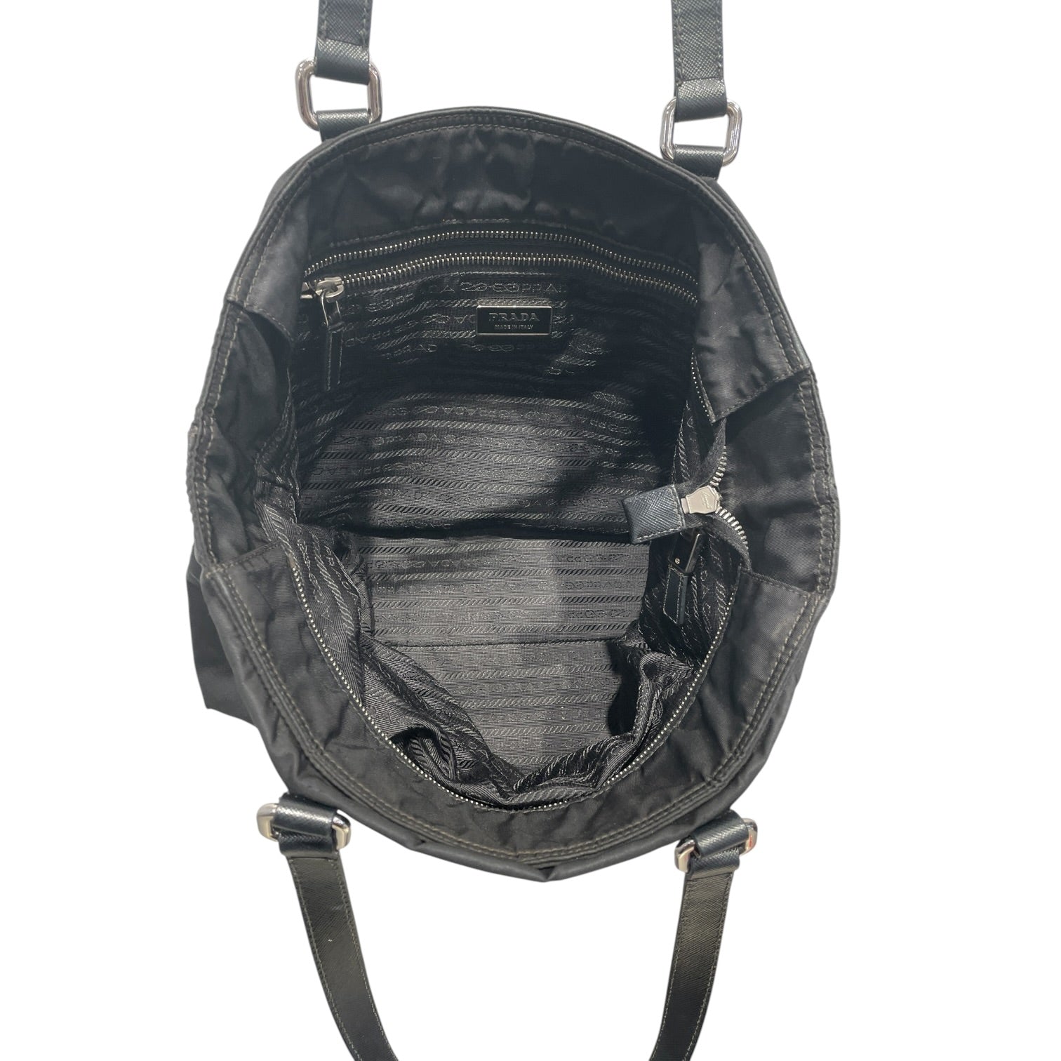 PRADA/Bag/Leather/BLK/NYLON TOTE BAG view 3