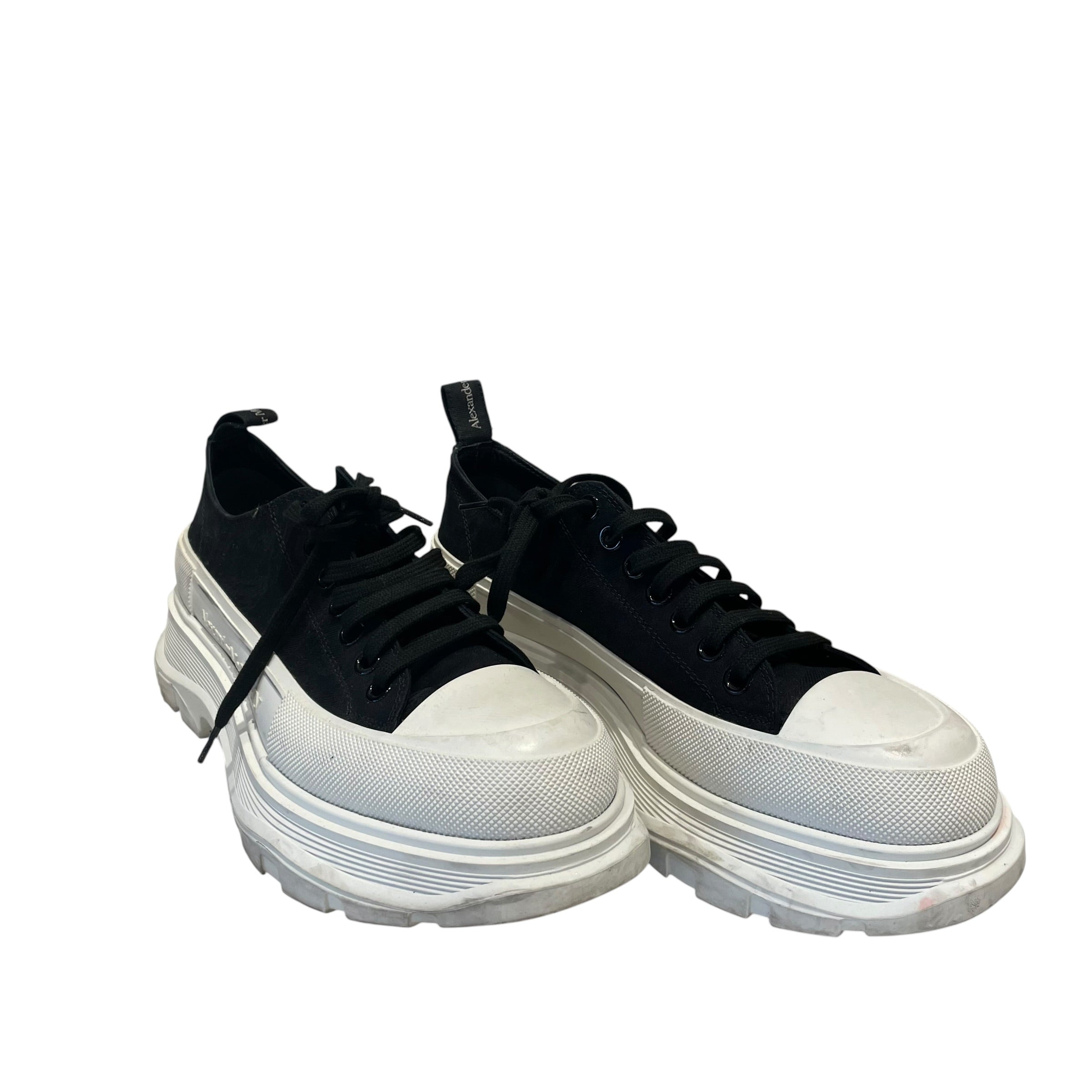 Alexander McQueen/Low-Sneakers/EU 43/Cotton/BLK/ view 1