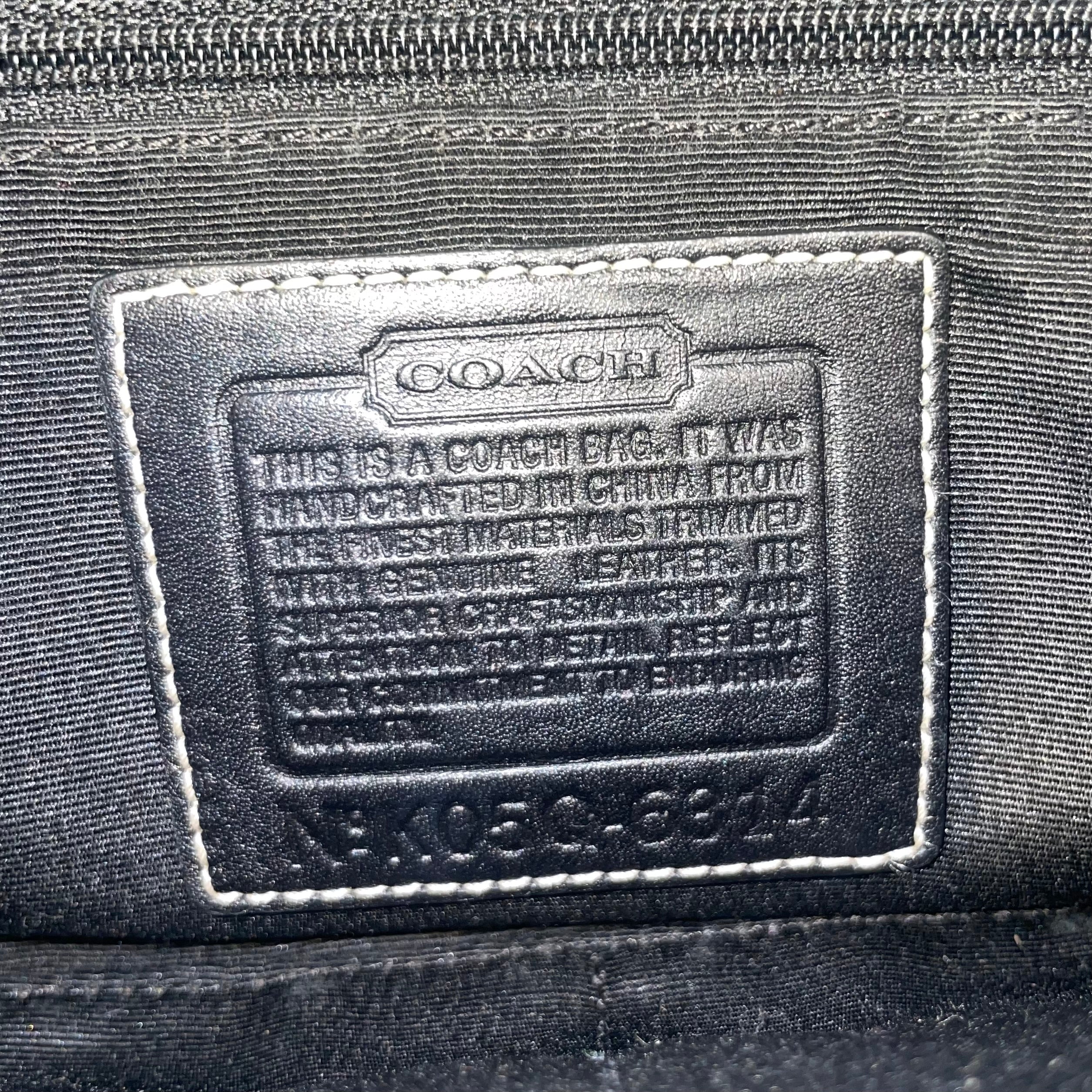 COACH/Hand Bag/Monogram/BLK/#k05q6314/slvr hardware view 7