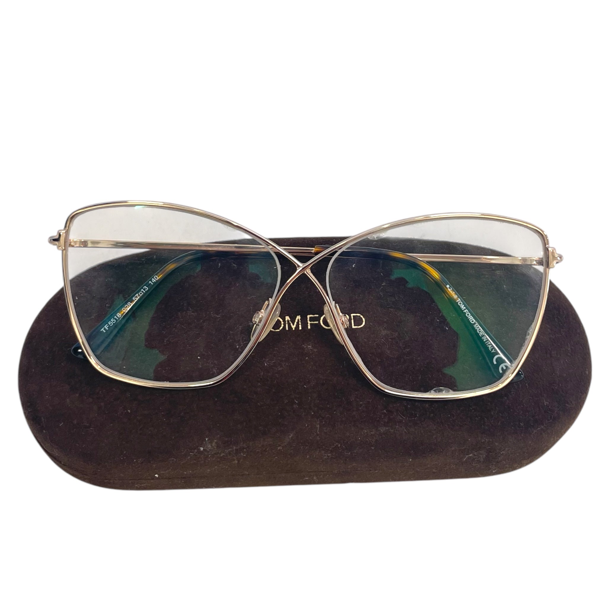 TOM FORD/Glasses/OS/Celluloid/SLV/Oval/TOM FORD CUSTOM CLEAR FRAMES view 5