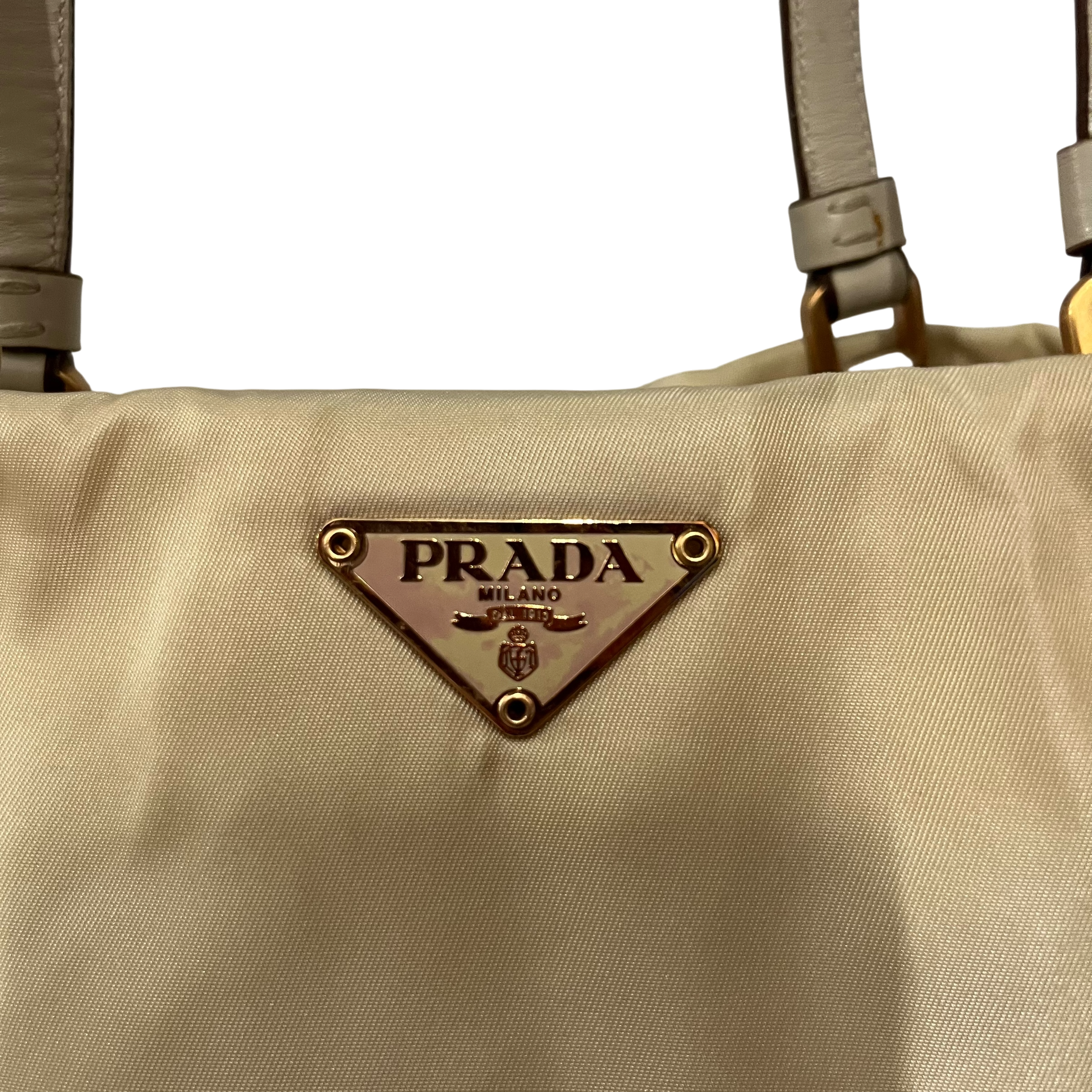 PRADA/Hand Bag/Nylon/CRM/tessuto nylon view 2