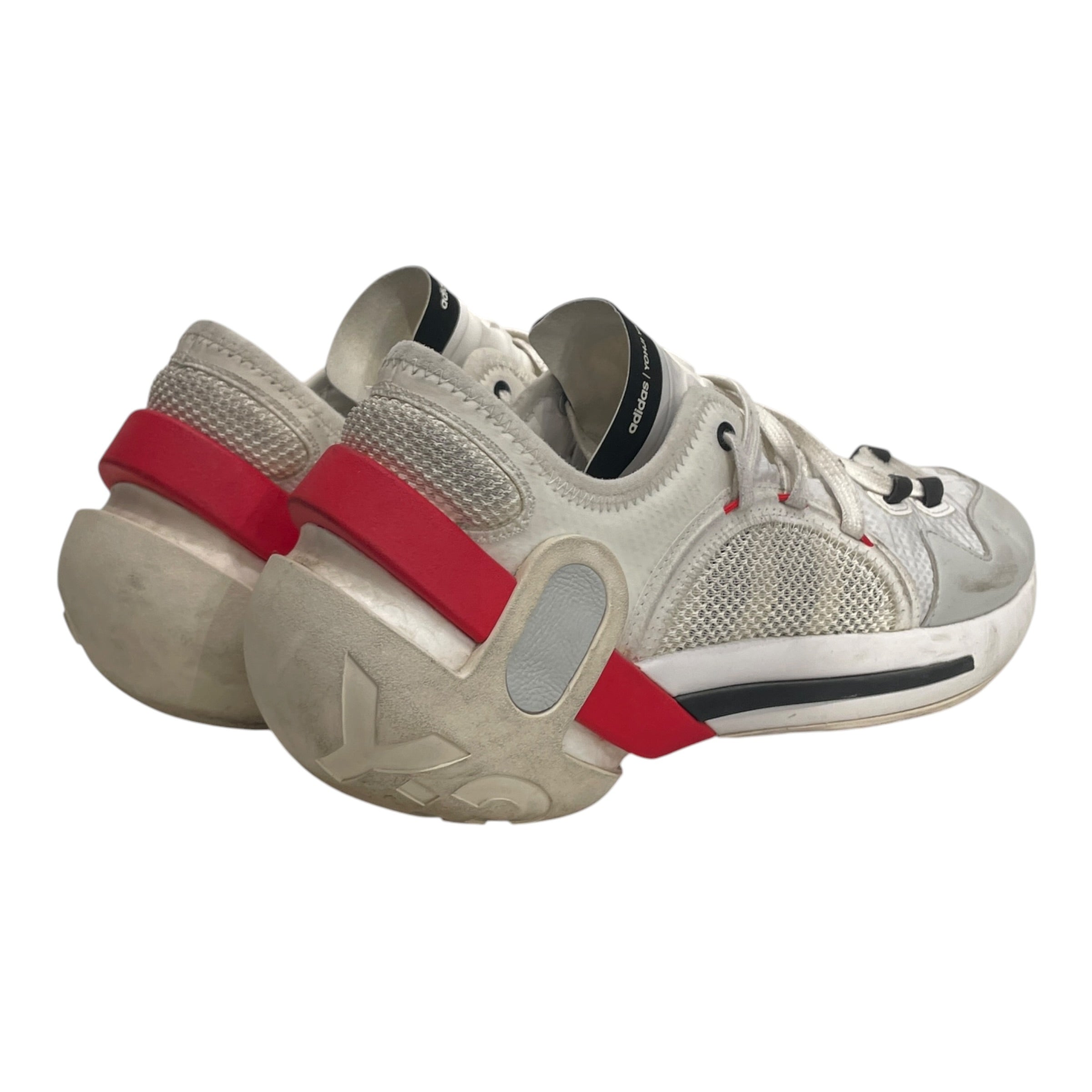 adidas/YOHJI YAMAMOTO/Low-Sneakers/US 8.5/Polyester/WHT/red + black details view 2