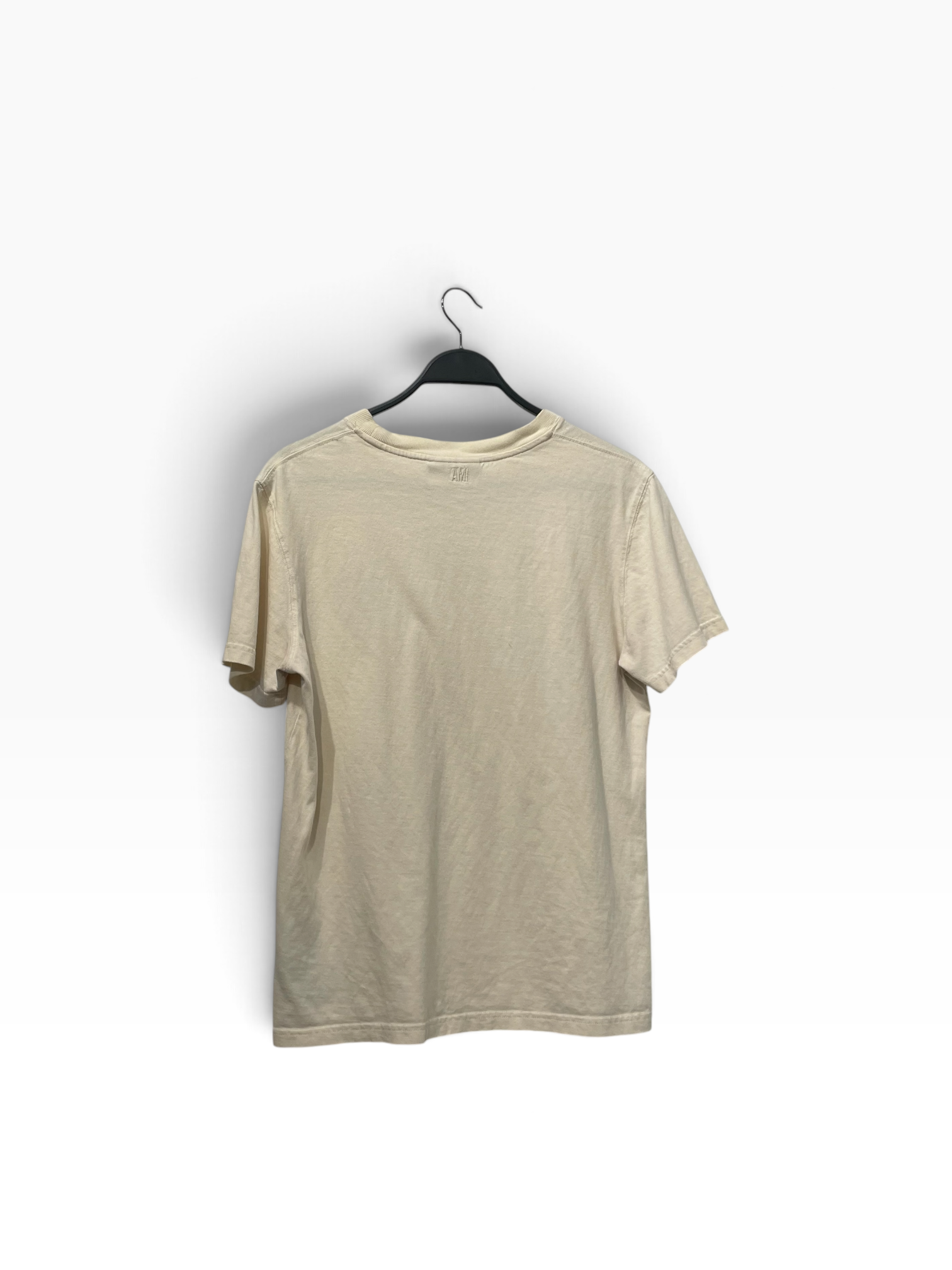 AMI PARIS/T-Shirt/M/Cotton/CRM/a logo view 2