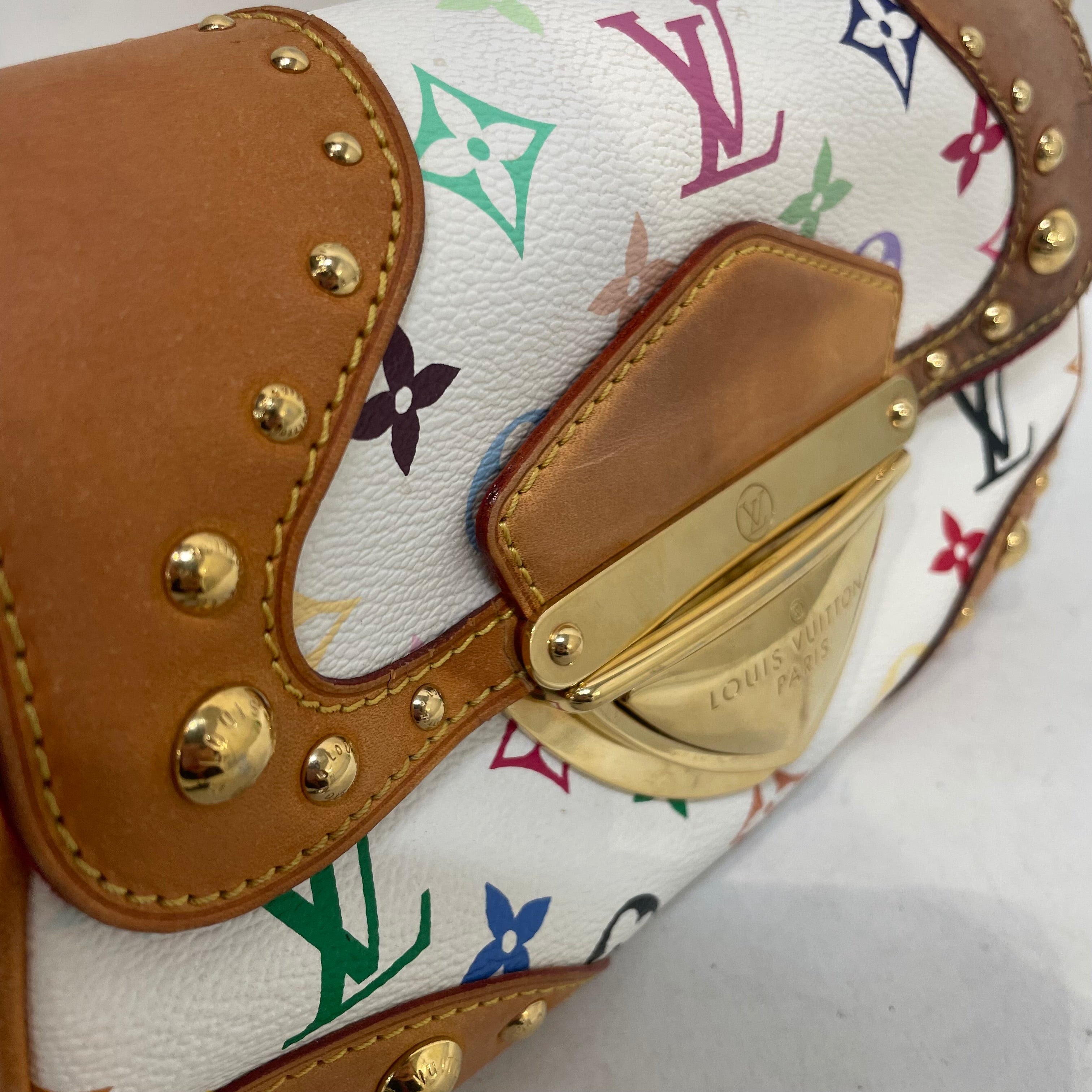 LOUIS VUITTON/Hand Bag/Monogram/Leather/WHT/multi color monogram marilyn view 5