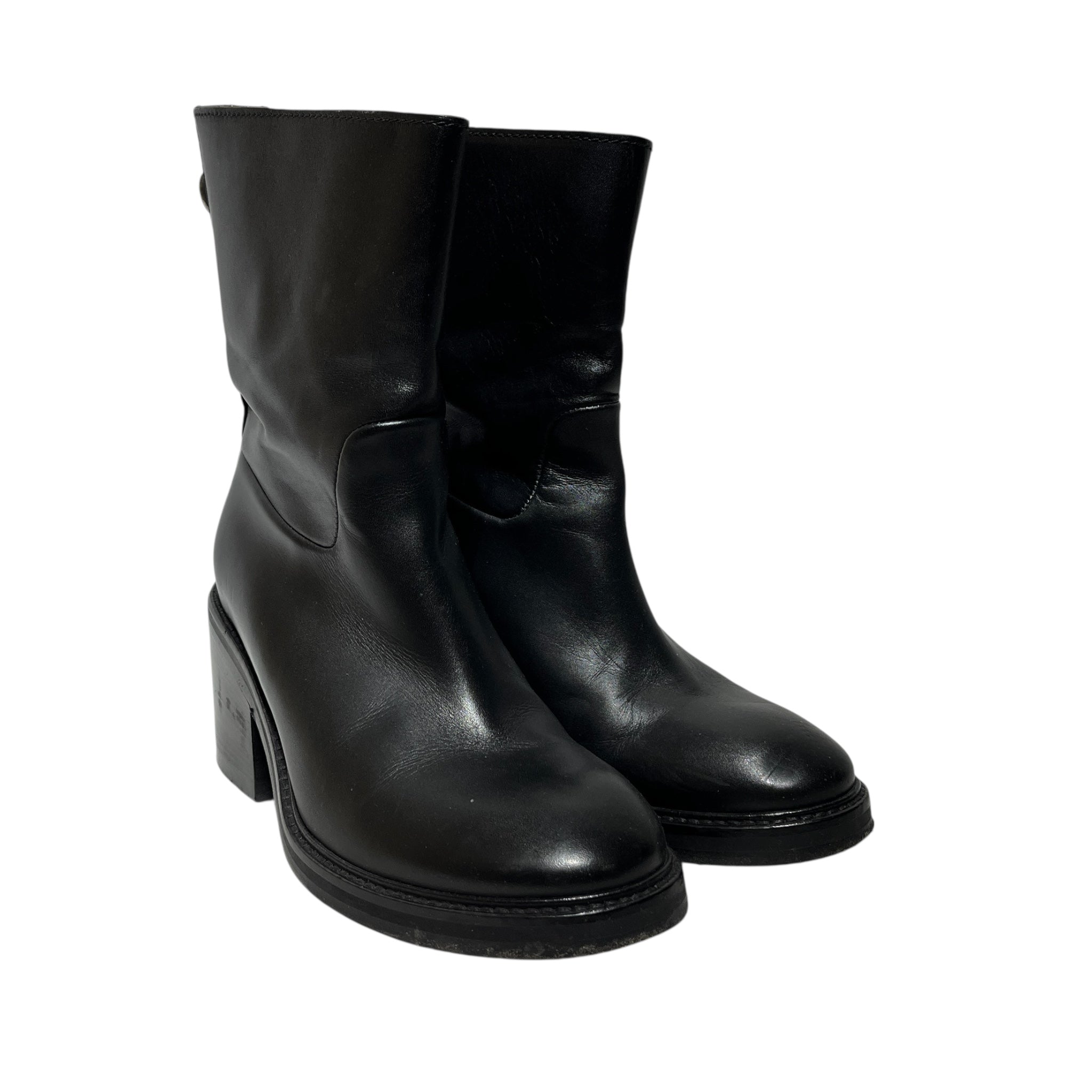 Acne Studios/Boots/EU 38/Leather/BLK/biker style o-ring view 1