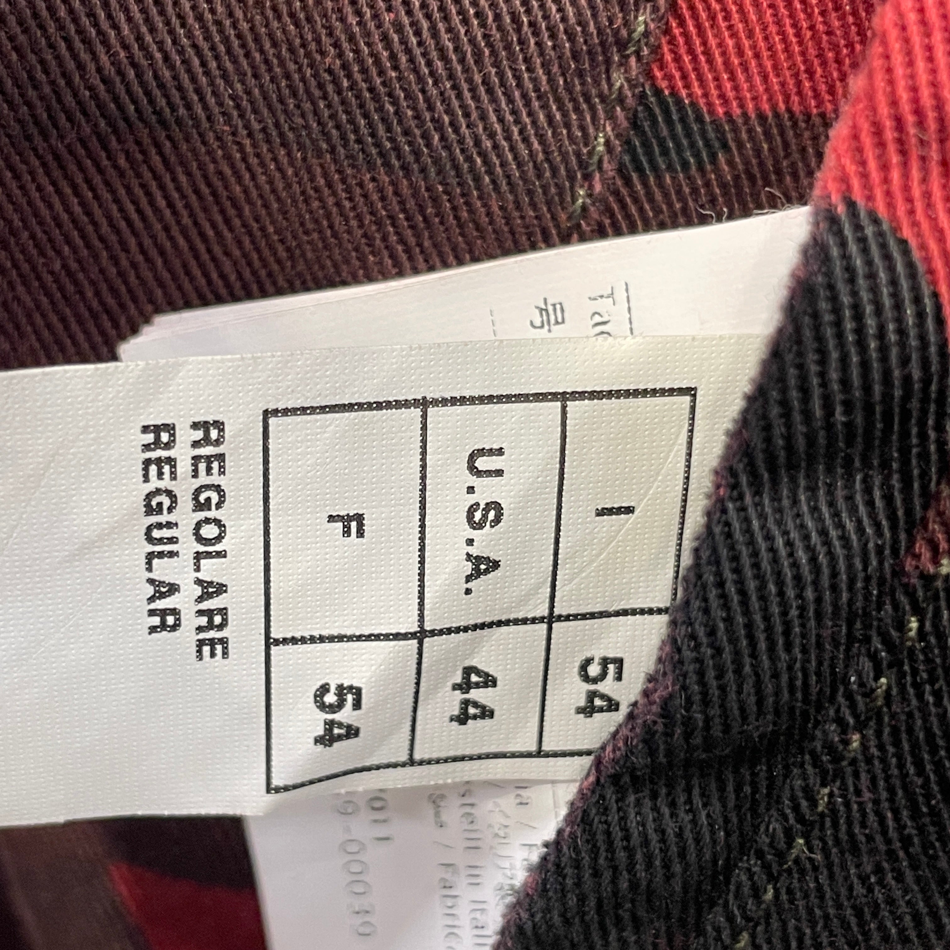 VALENTINO/Jacket/54/Cotton/RED/Plaid/CAMO MILITARY JACKET view 5
