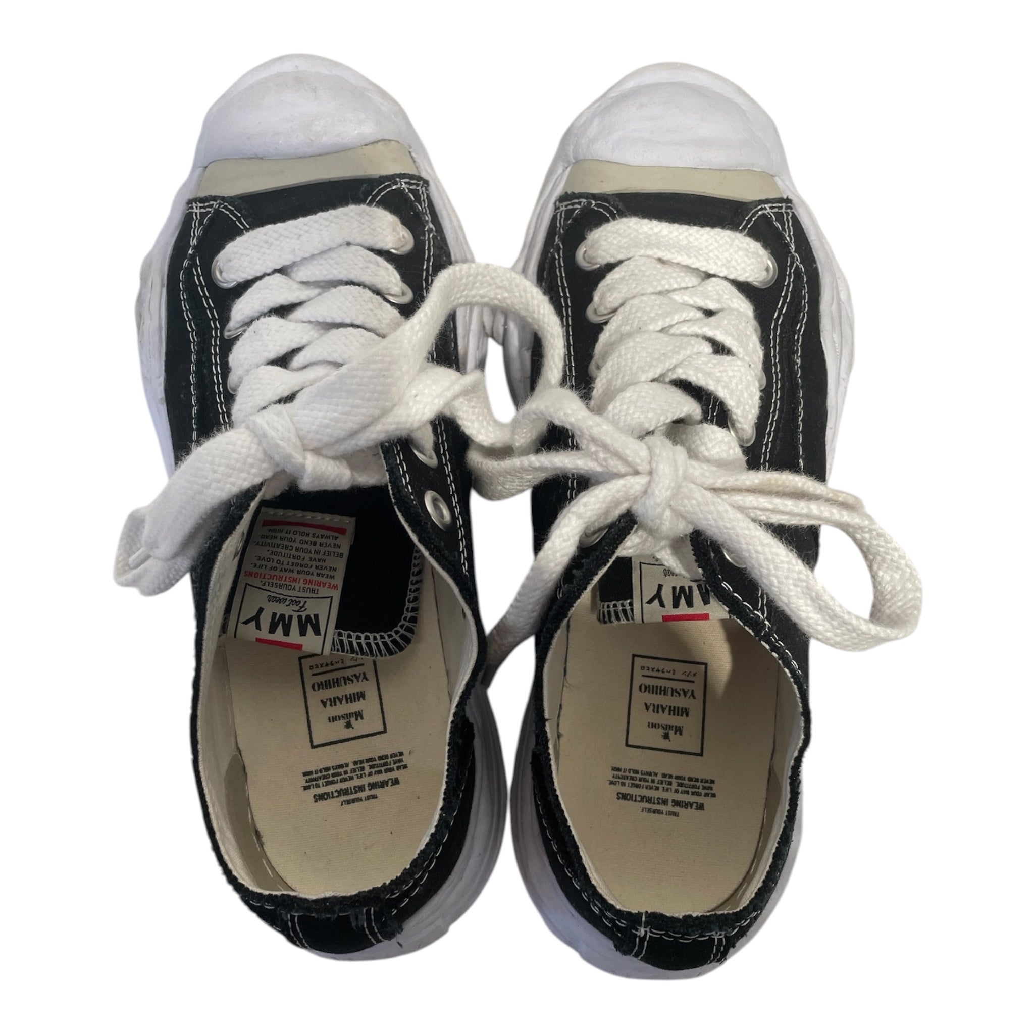 MIHARA YASUHIRO/Low-Sneakers/EU 43/Cotton/BLK/blake view 3