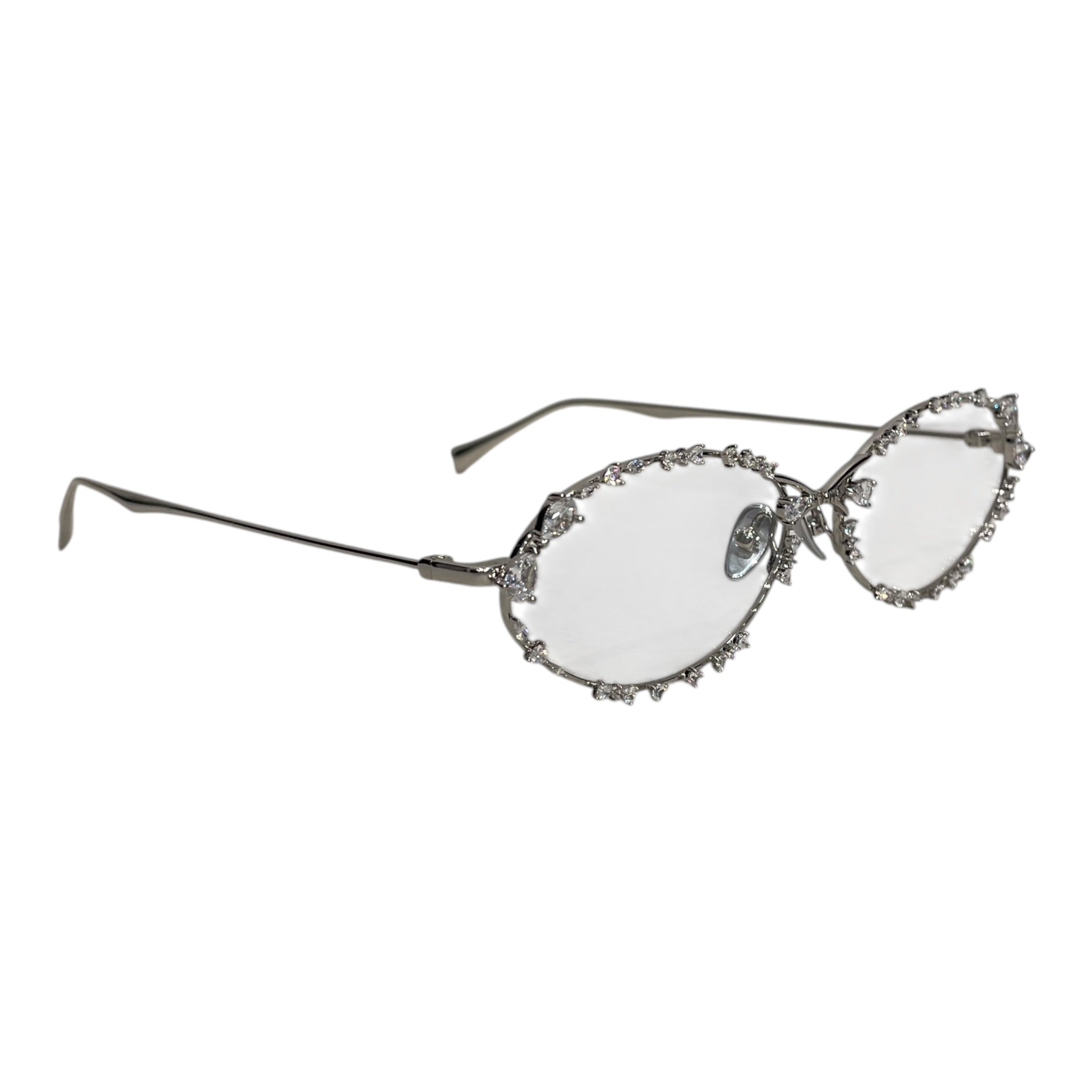 YVMIN/Glasses/Titanium/SLV/Oval/L's/ view 2