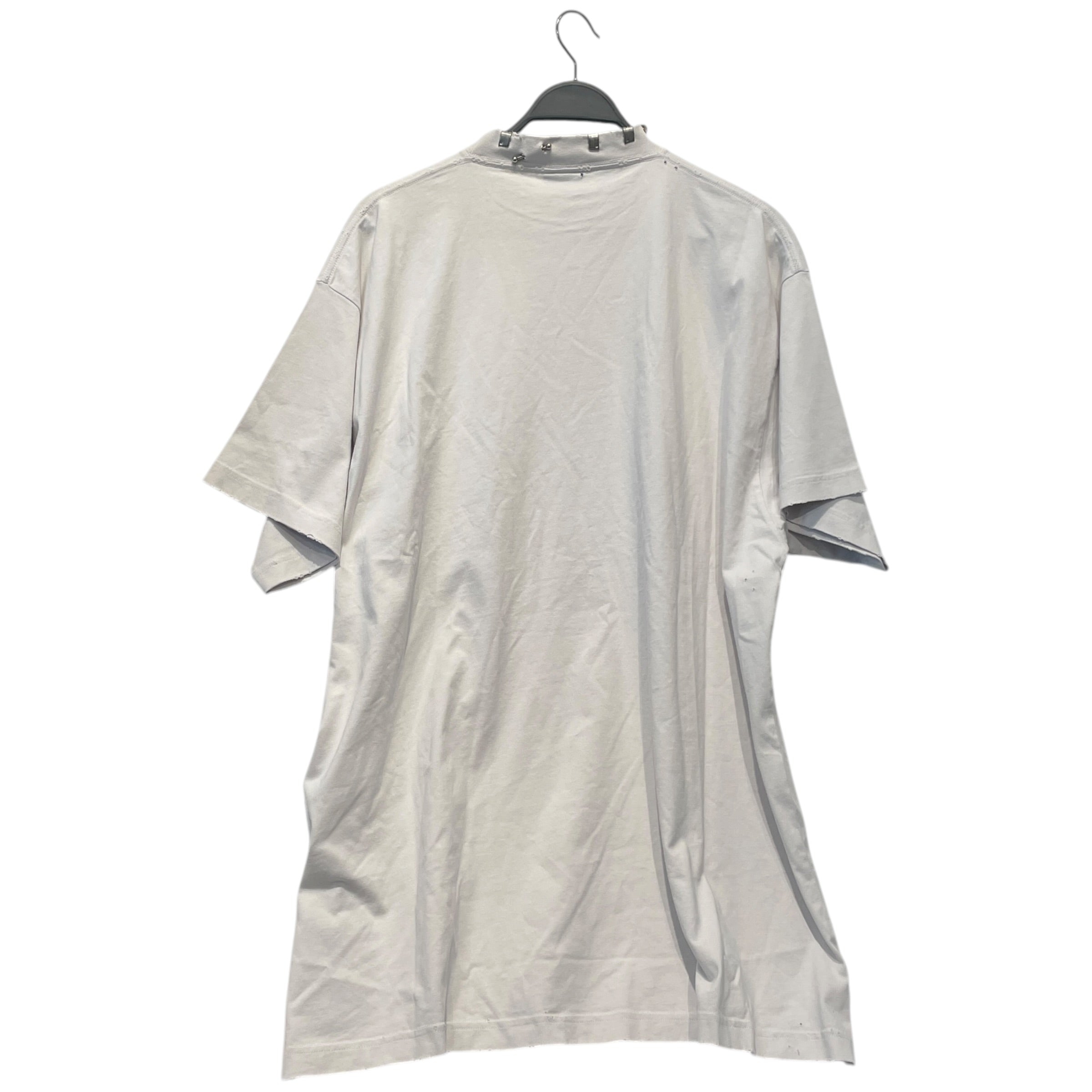 BALENCIAGA/T-Shirt/3/Cotton/WHT/PIERCED COLLAR view 2