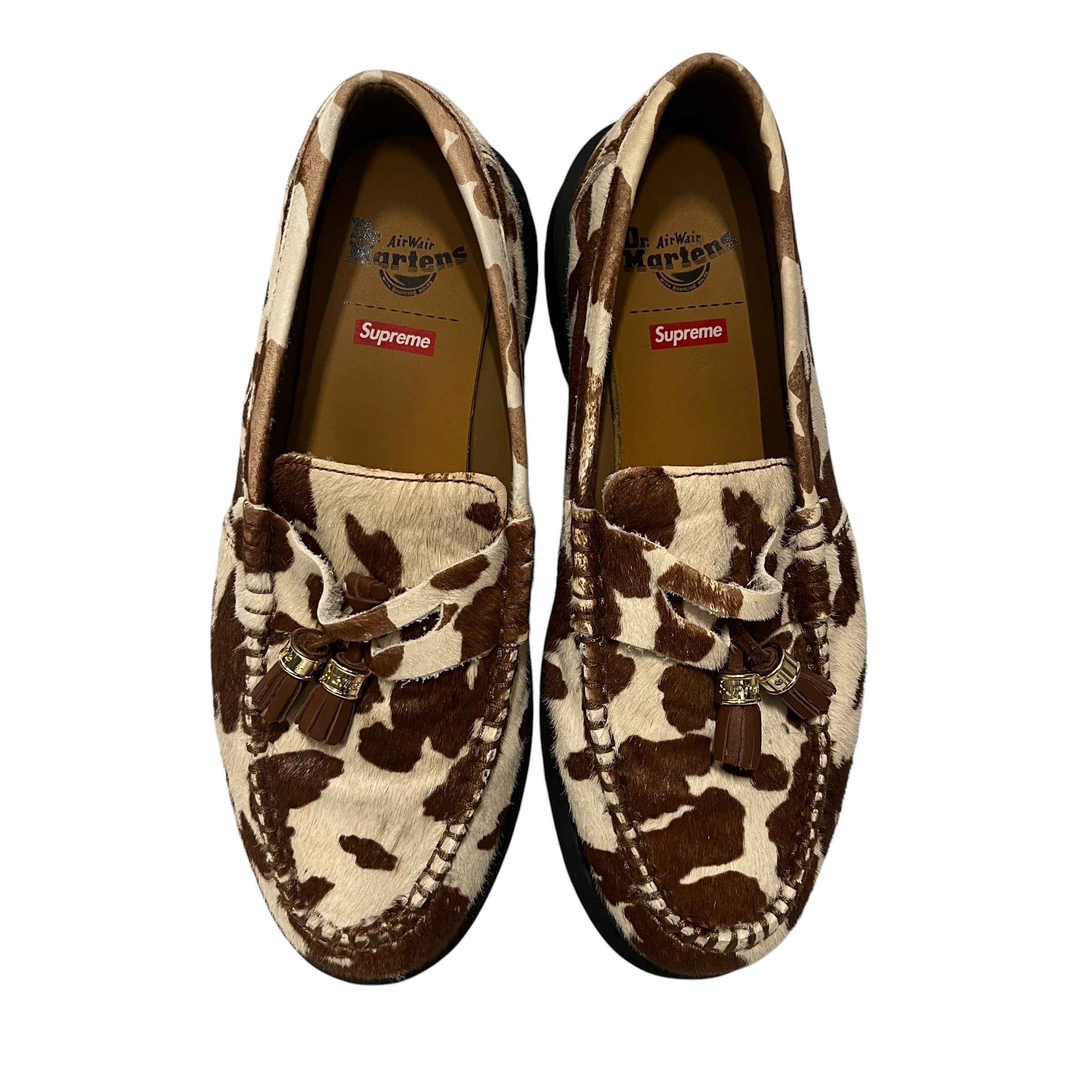 Dr.Martens/Supreme/Loafers/US 10/Animal Pattern/Cowhide/BRW/ view 4