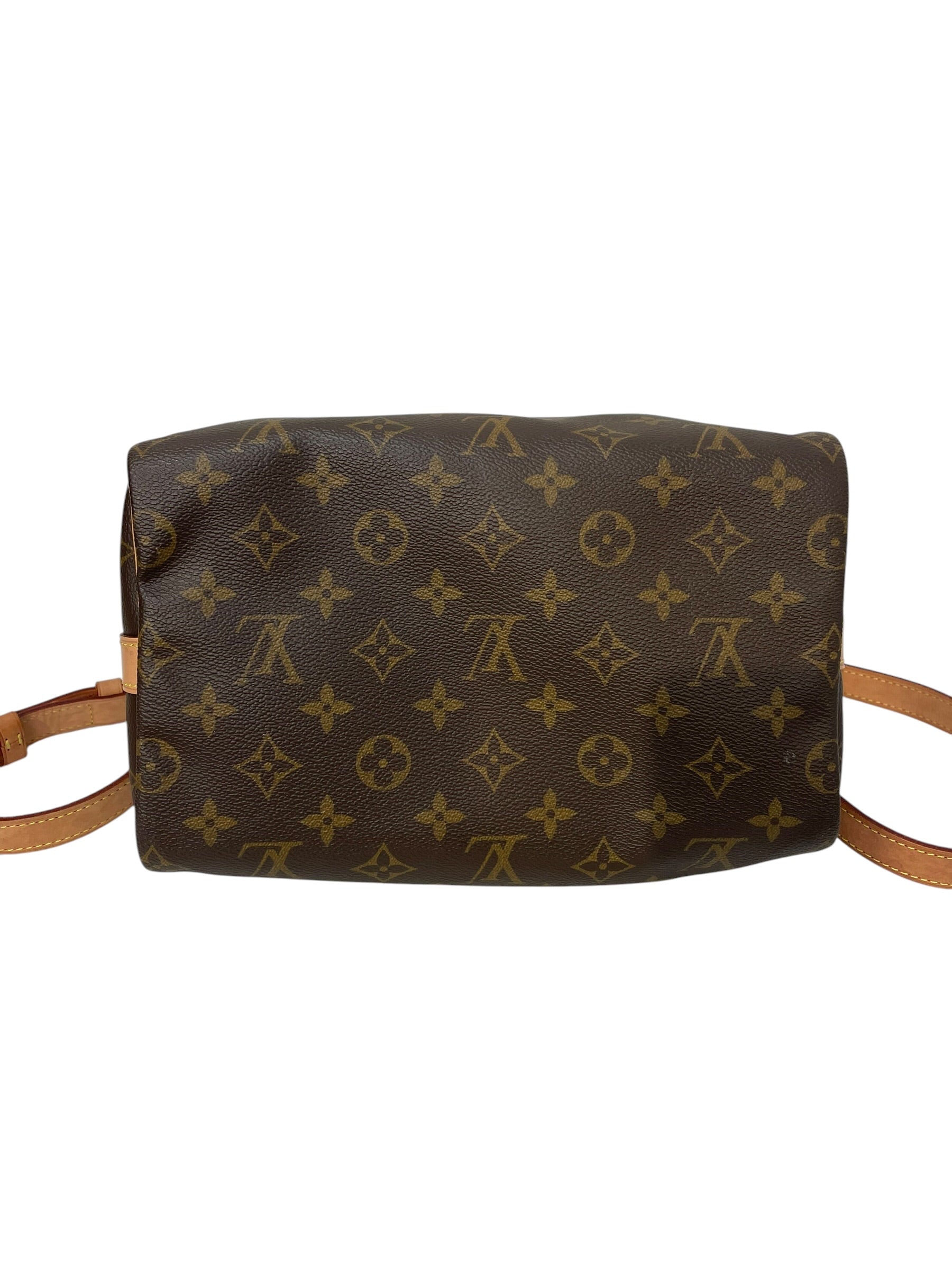 LOUIS VUITTON/Cross Body Bag/Monogram/Leather/BRW/speedy 25 bandouliere view 3