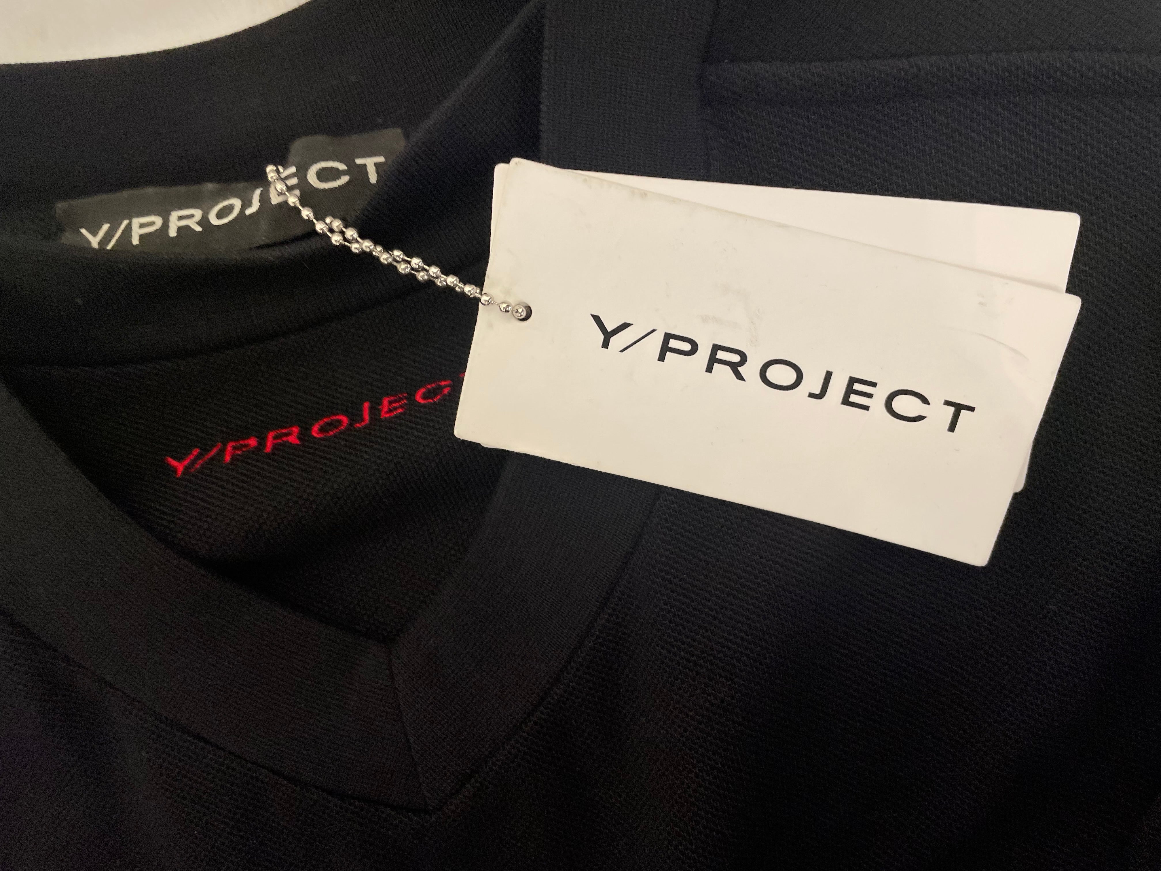 Y/PROJECT/T-Shirt/M/Cotton/BLK/Logo chest embrodery view 4
