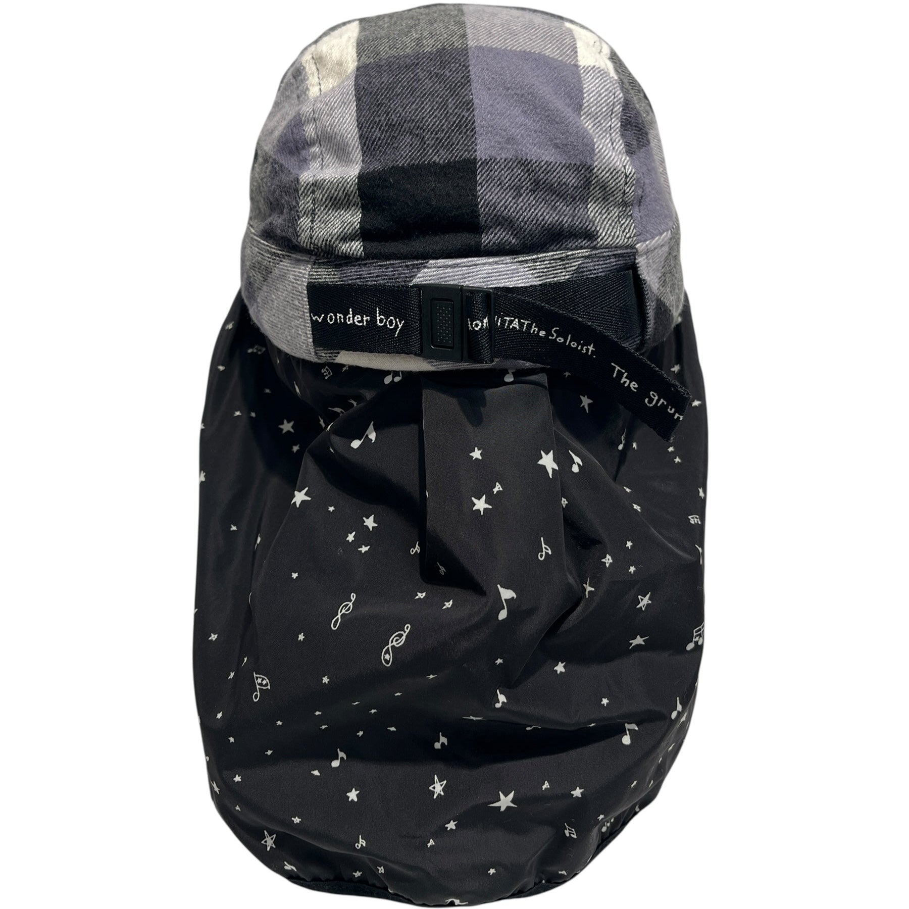 TAKAHIROMIYASHITA TheSoloist./Cap/M/Hombre Check/Cotton/GRY/STAR MESH NECK COVER view 2