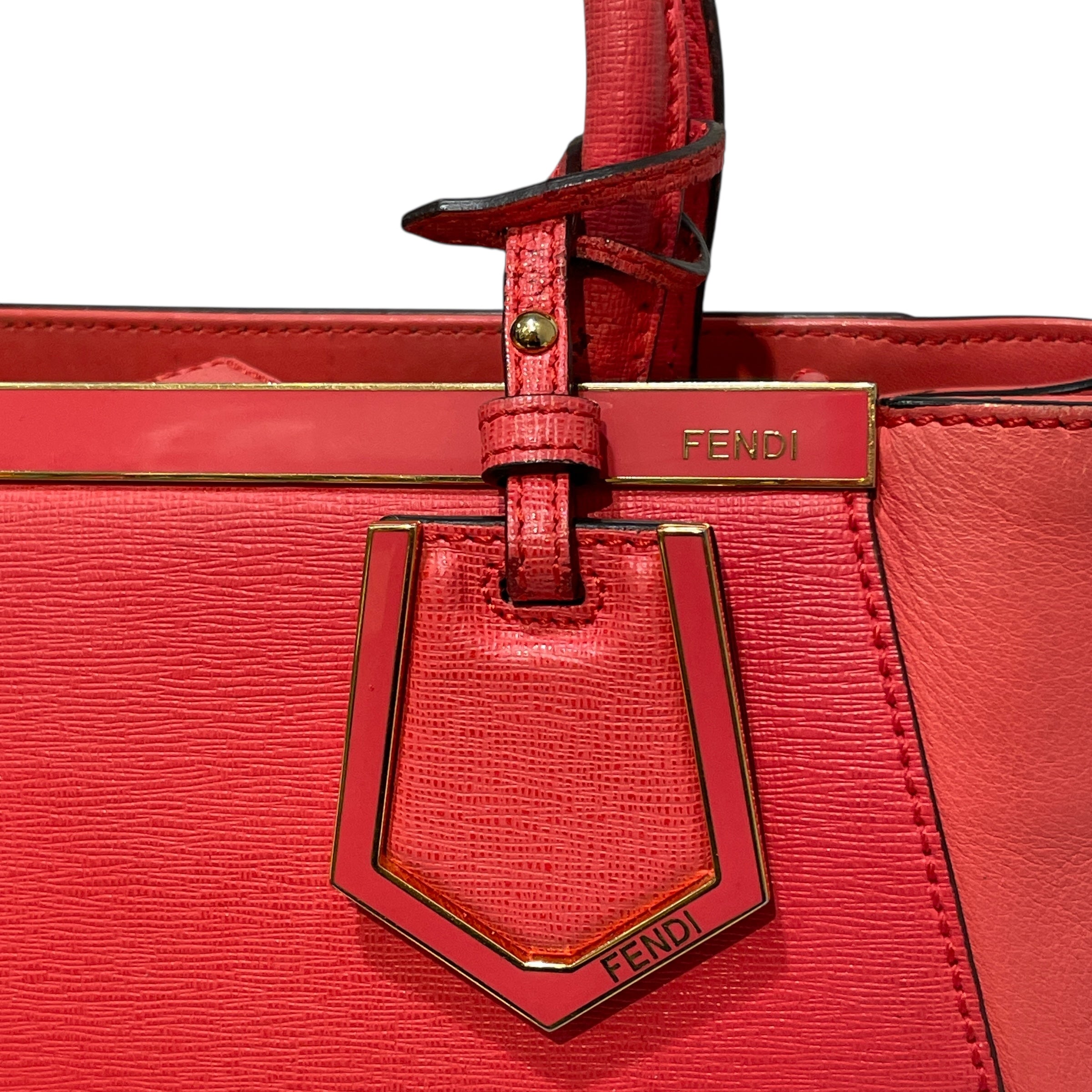 FENDI/Hand Bag/Leather/RED/2Jours Satchel Ice Cream Charm view 5