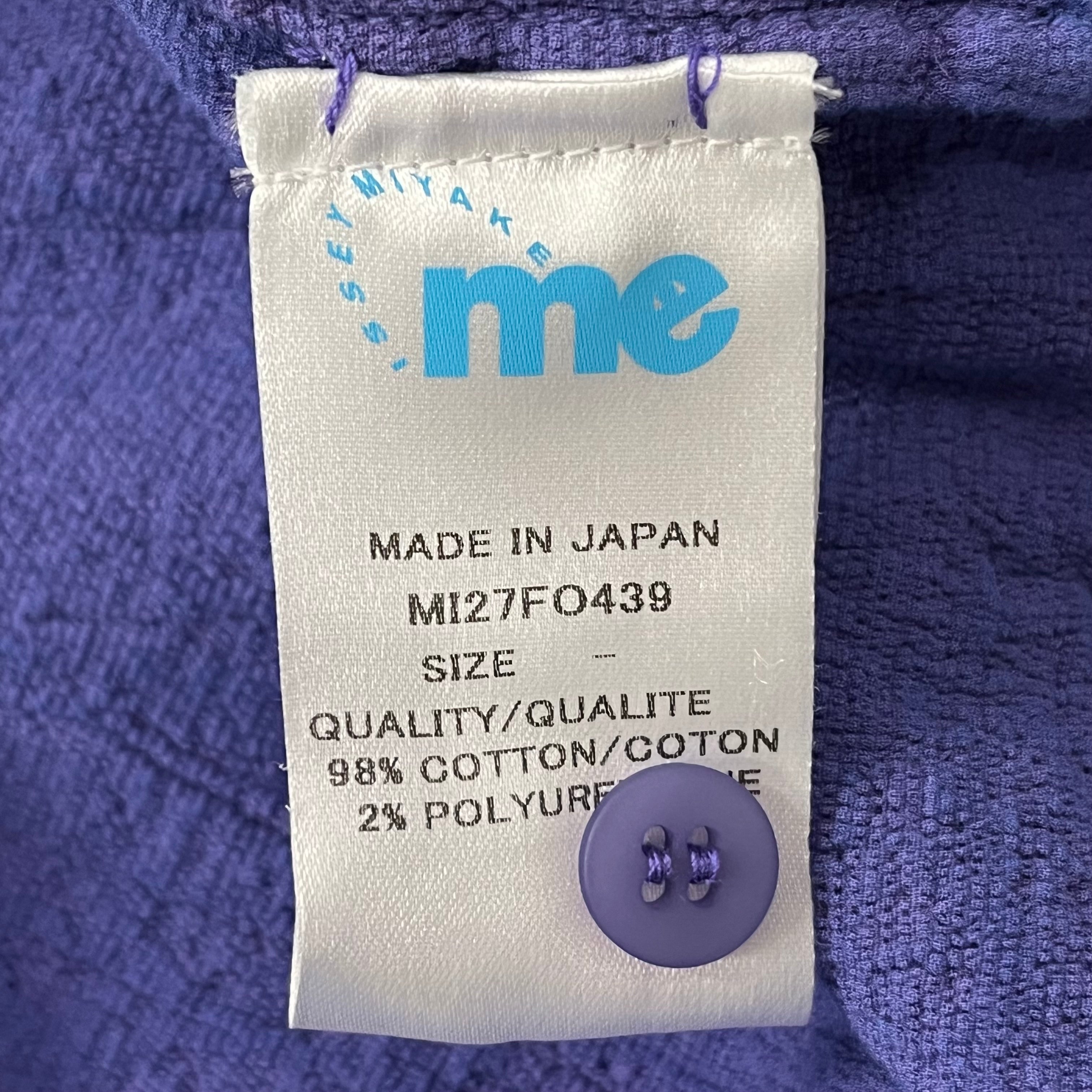 me ISSEY MIYAKE/LS Blouse/Cotton/PPL/M127F0439 view 3