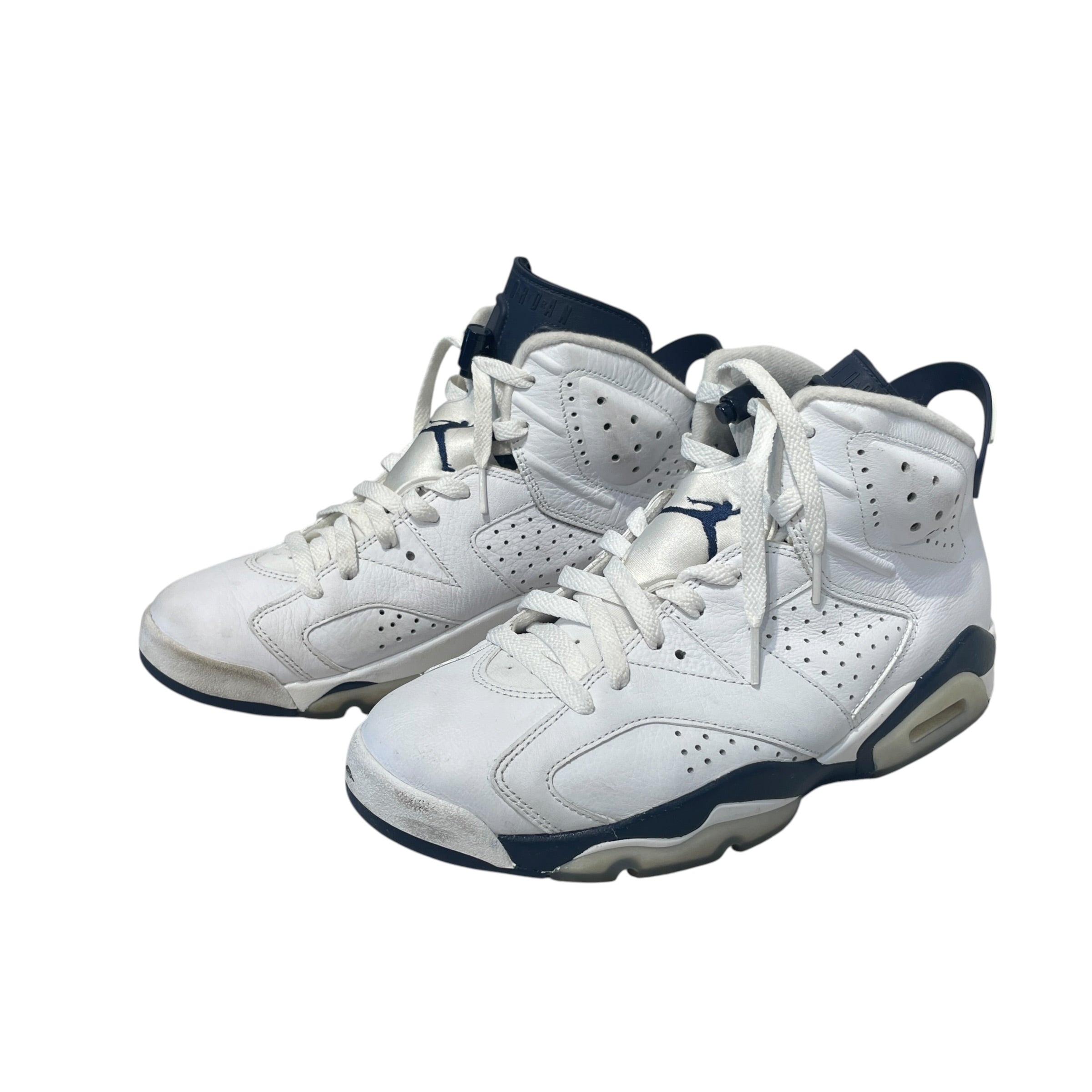 NIKE/Hi-Sneakers/US 9/Leather/WHT/Jordan 6 Midnight navy view 2