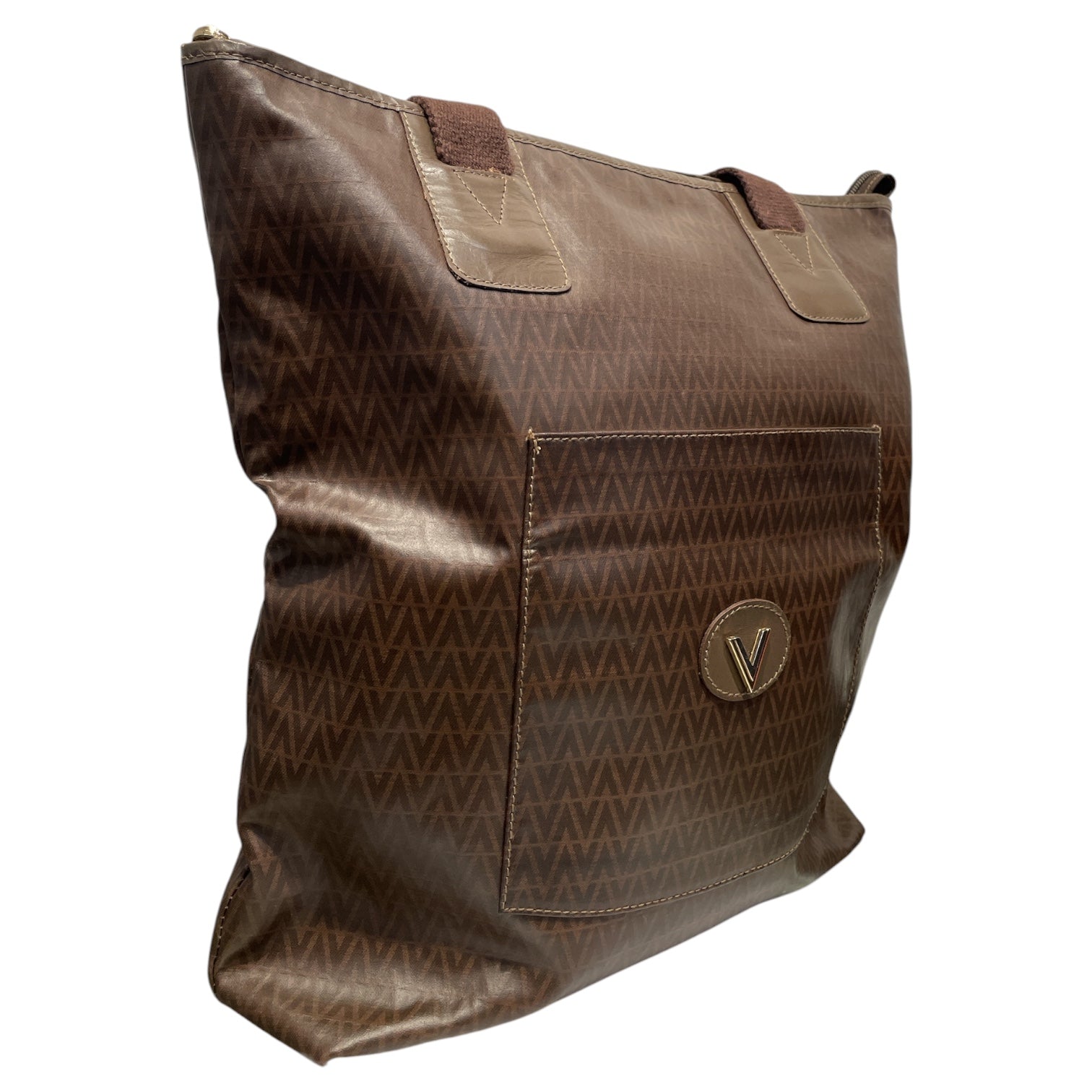 VALENTINO GARAVANI/Tote Bag/Monogram/Leather/BRW/V Monogram view 6