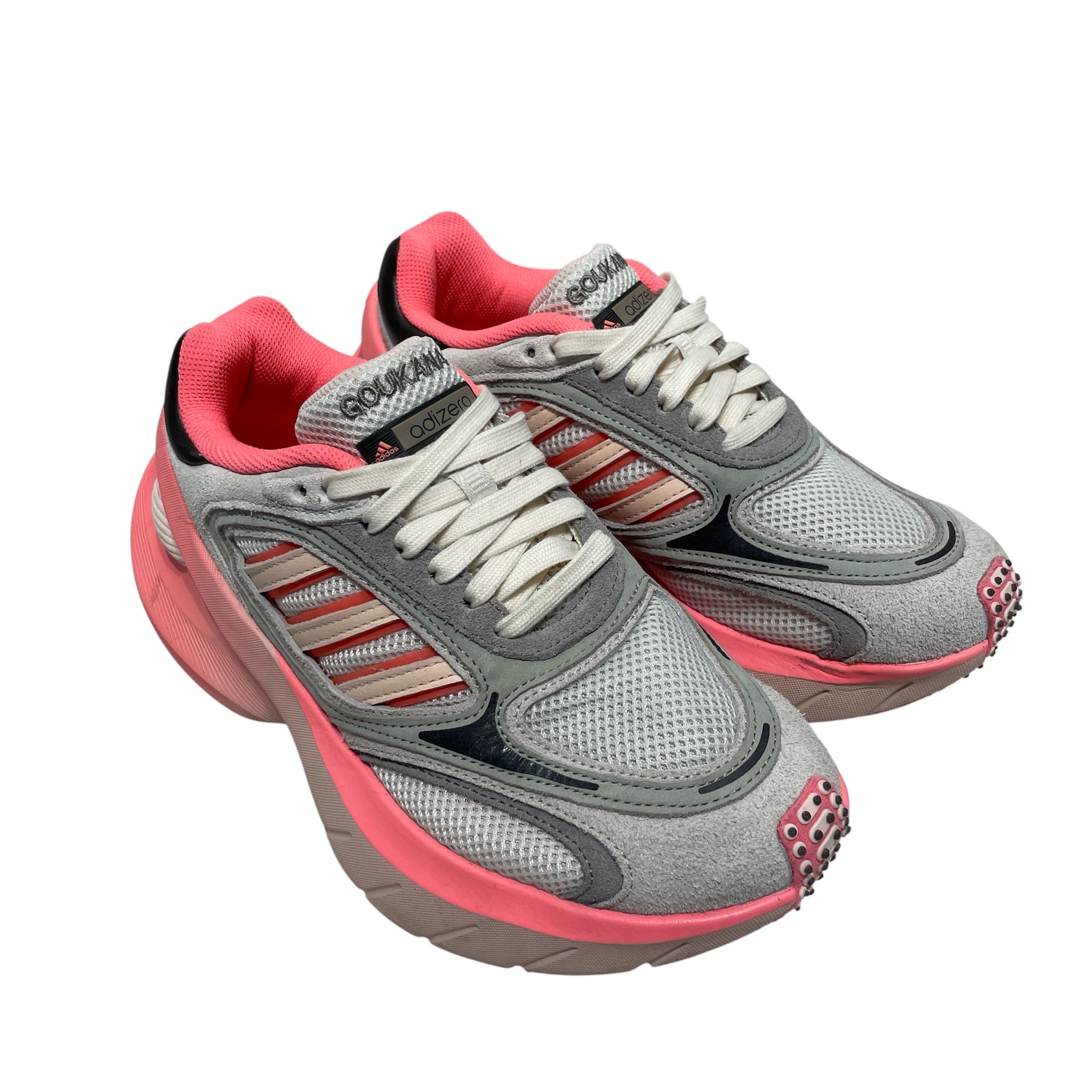 adidas/Hi-Sneakers/US 6.5/Acrylic/GRY/POLITICS GOUKANA view 1