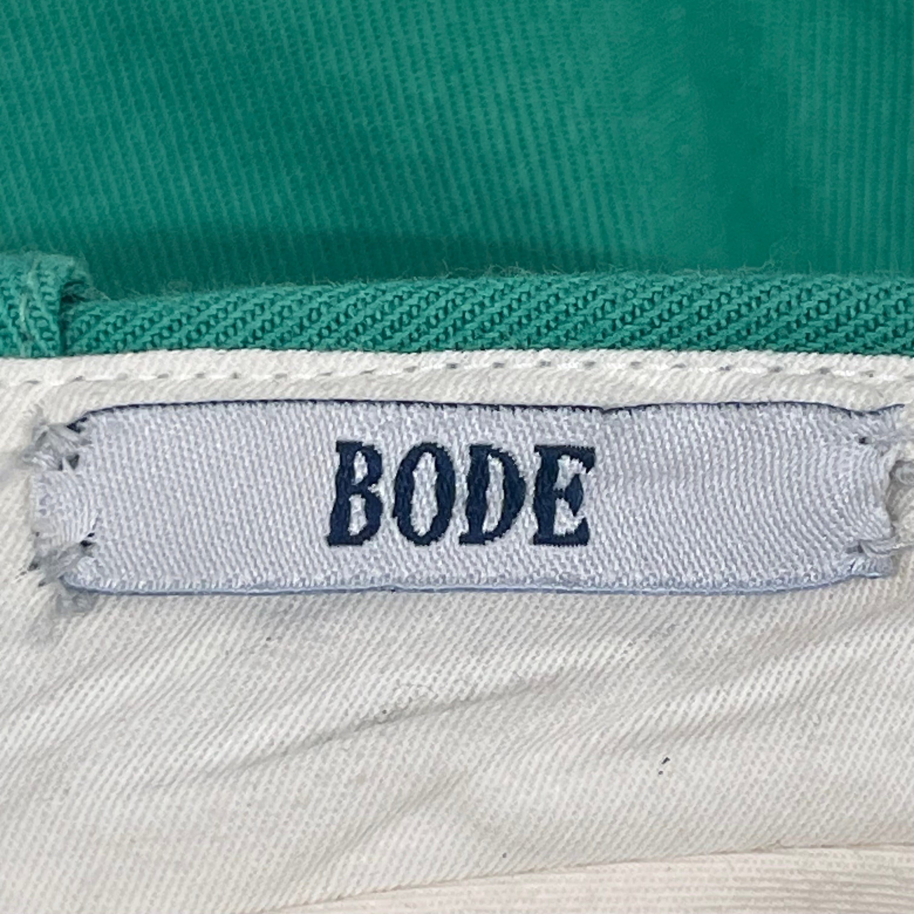 BODE/Wide Leg Pants/18/Denim/GRN/Button Fly/STANDARD TROUSERS / GREEN view 4