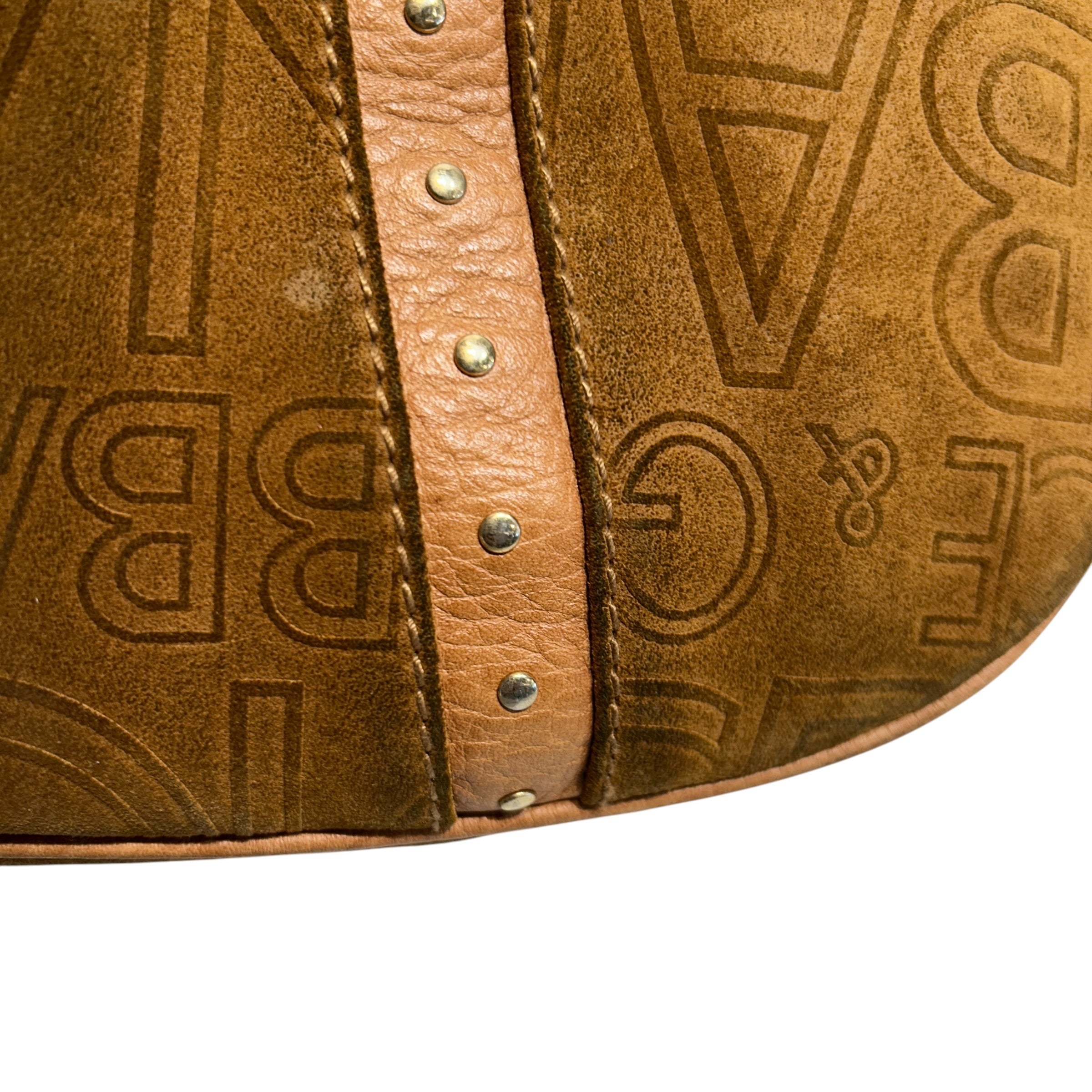 DOLCE&GABBANA/Tote Bag/Suede/BEG/D&G keychain view 9