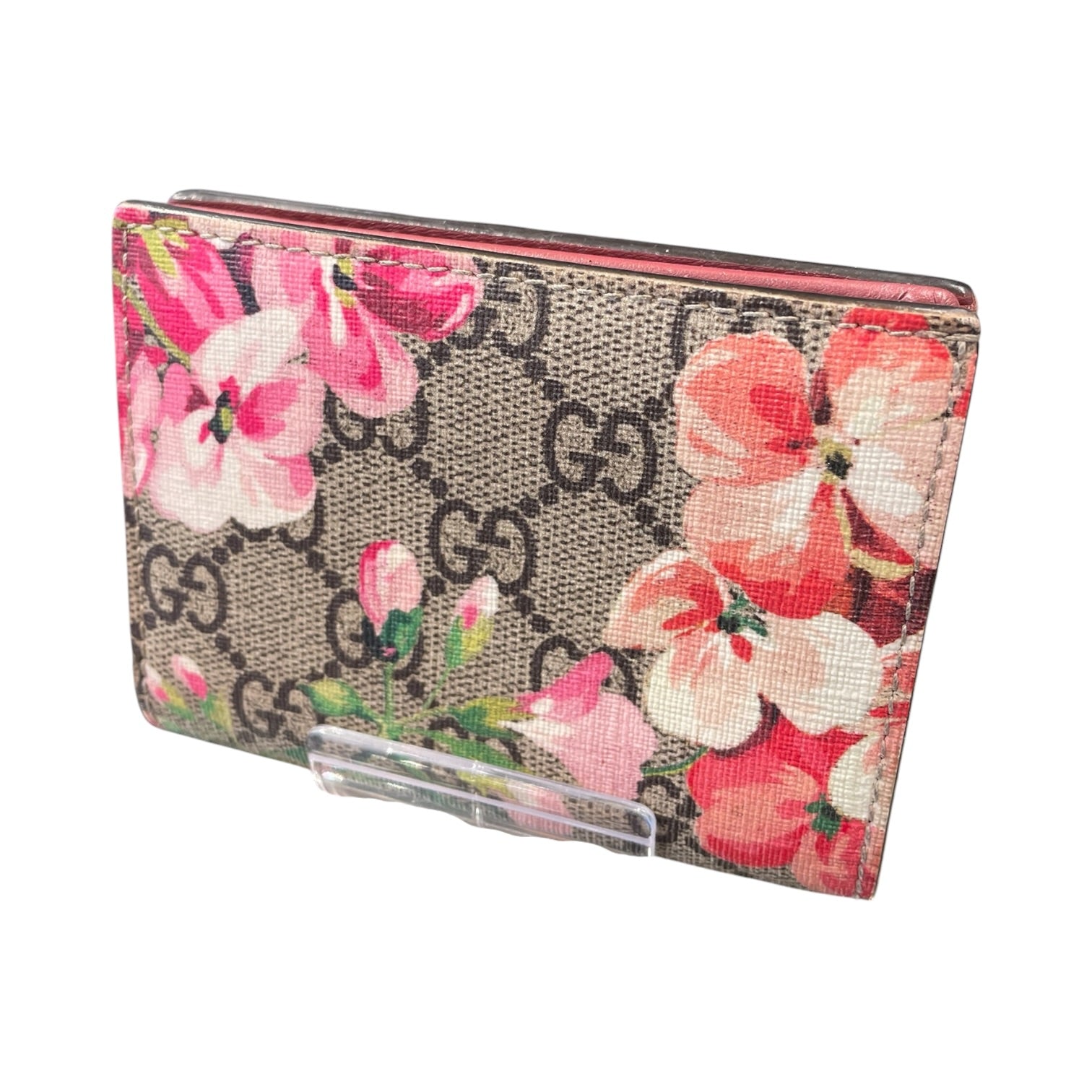 GUCCI/Bifold Wallet/Leather/BEG/Blooms French Flap Wallet view 2