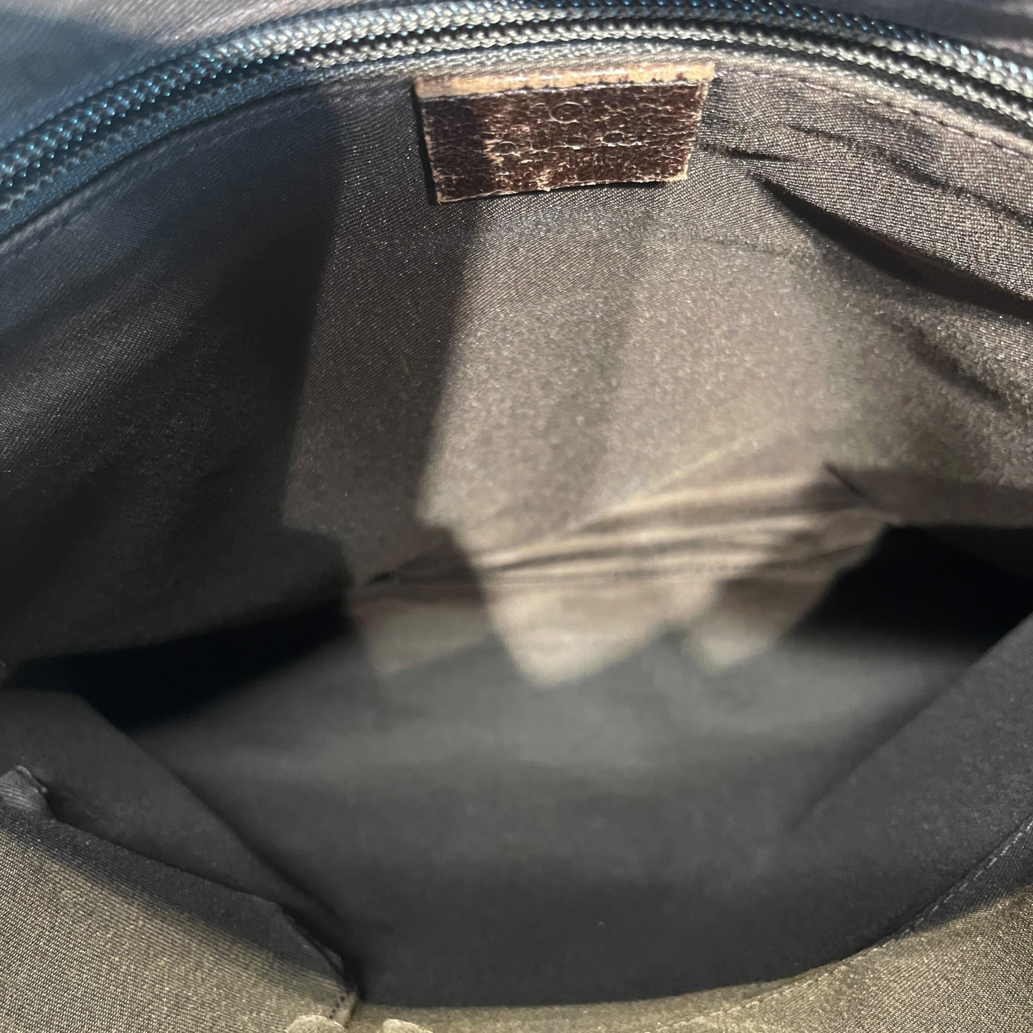 GUCCI/Cross Body Bag/Monogram/Cotton/BRW/VINTAGE MESSENGER BAG view 4
