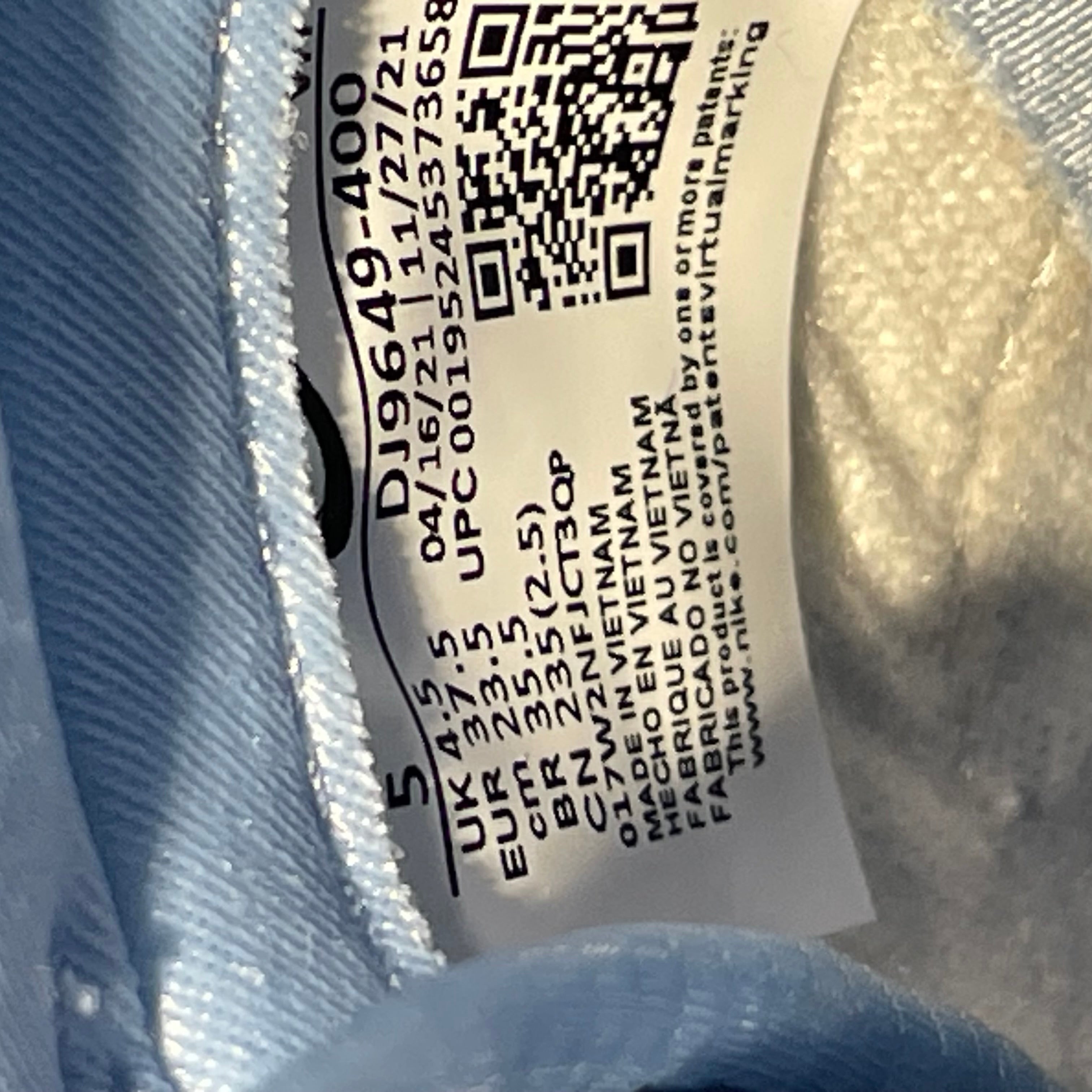 NIKE/Low-Sneakers/US 5/BLU/PASSPORT PACK-ARGON view 4