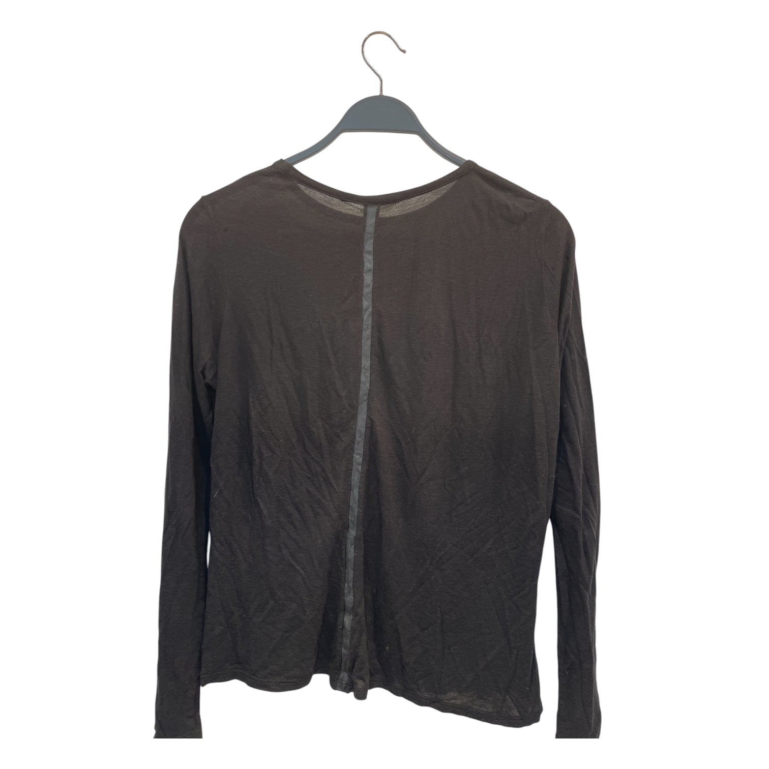 The Row/LS T-Shirt/S/Cotton/BLK/gld chain collar view 2