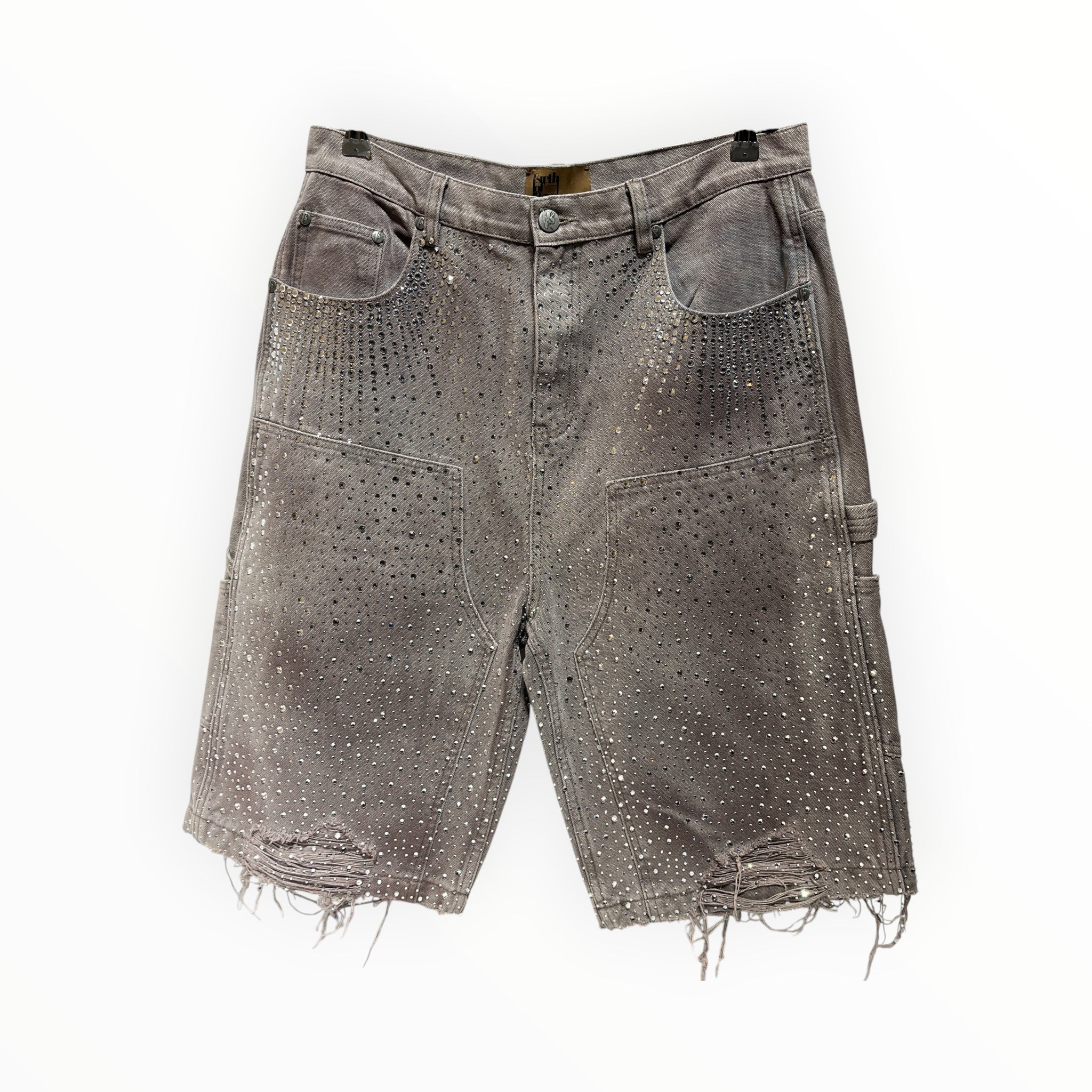 Birth of Royal Child/Shorts/M/Cotton/KHK/Rhine Stone Doubleknee Shorts view 1