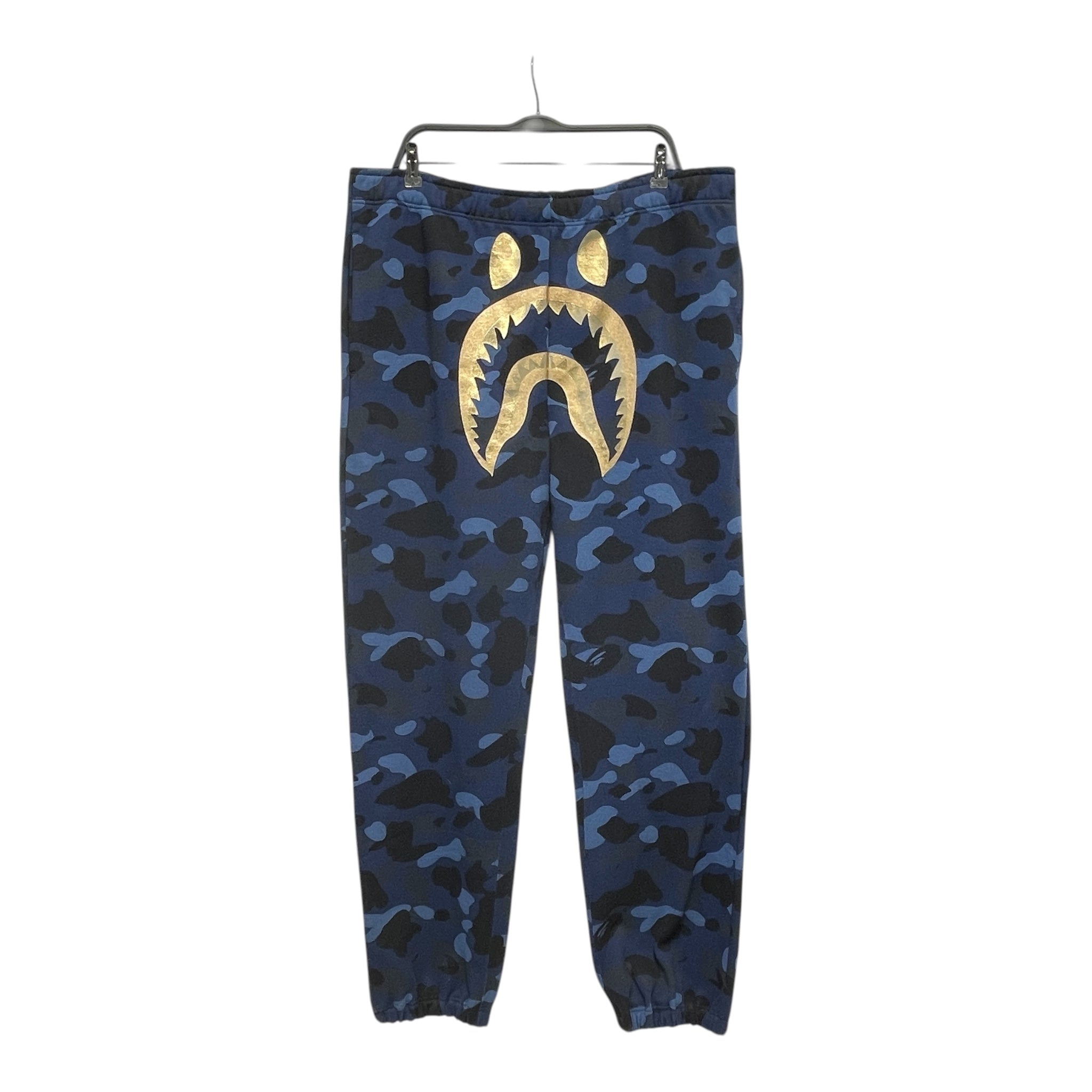 A BATHING APE/Pants/XXL/Cotton/BLU/Camouflage/ view 1