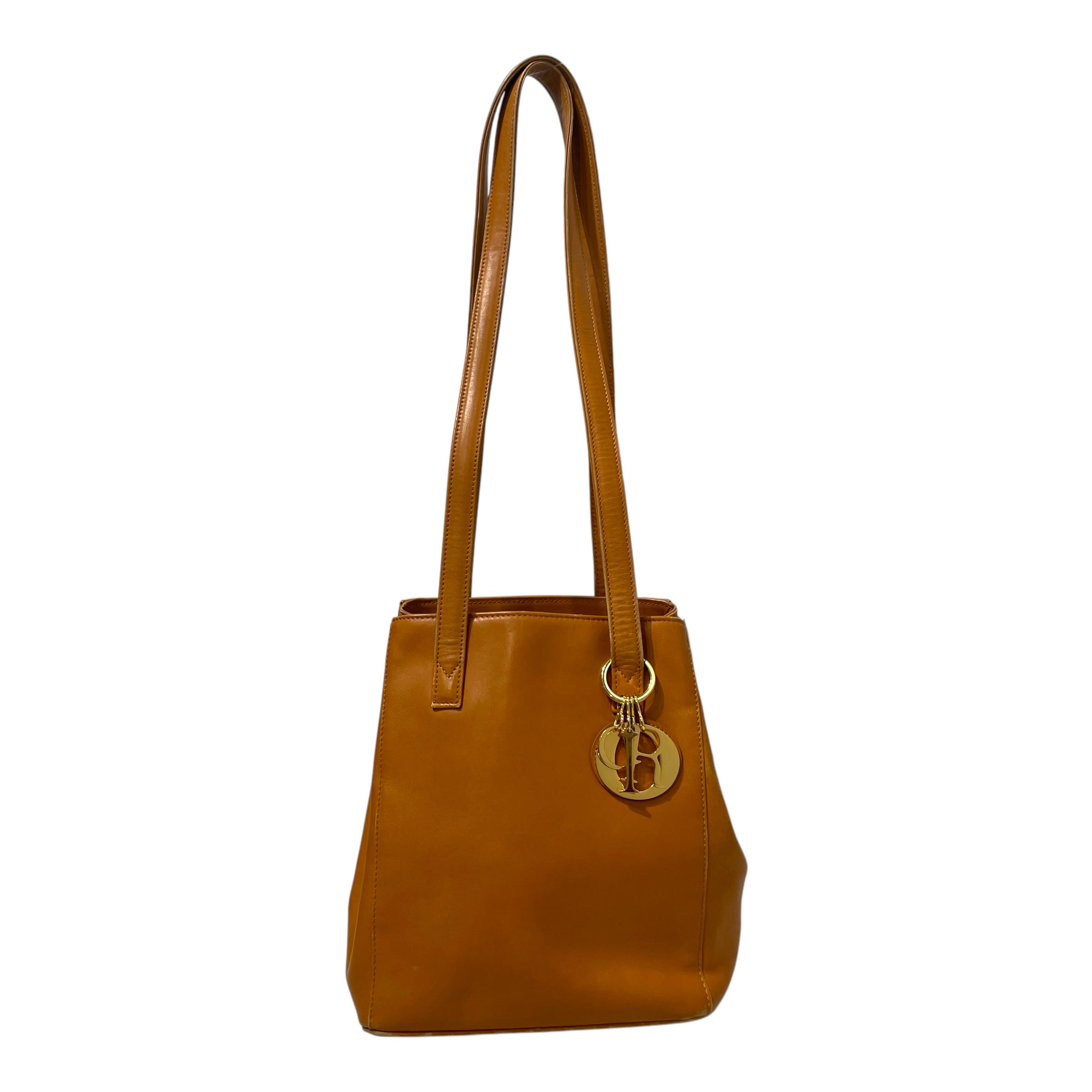 Christian Dior/Cross Body Bag/Plaid/Leather/BRW/Two-Way Shopper Tote Bag view 1