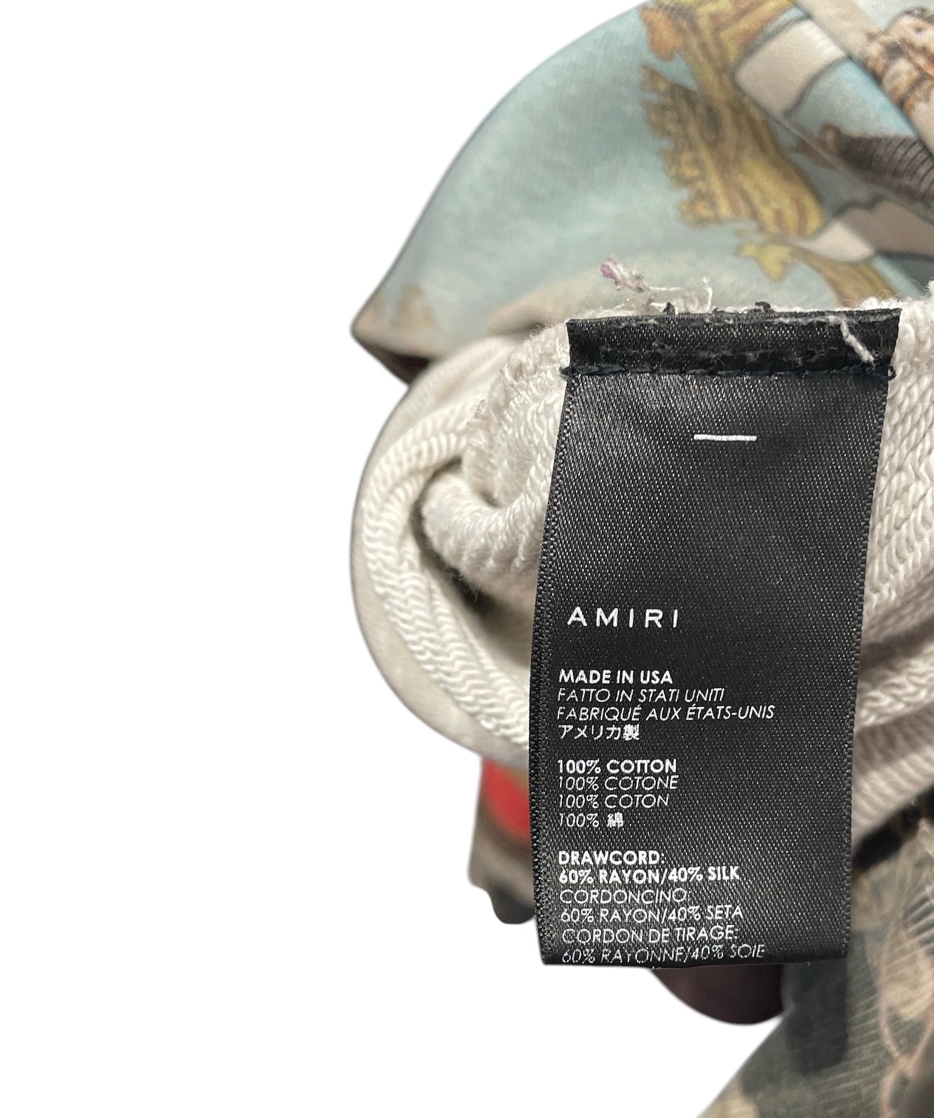 AMIRI/Hoodie/L/Cotton/MLT/all over graphic view 4