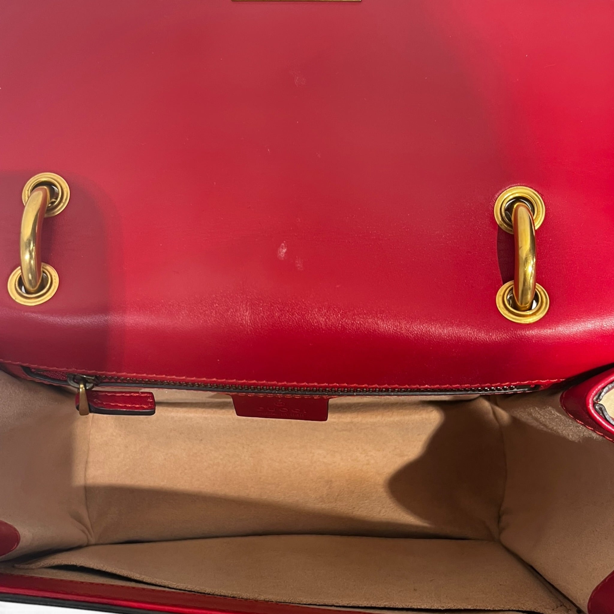 GUCCI/Cross Body Bag/M/Leather/MLT/Queen Margaret Flap Bag view 4