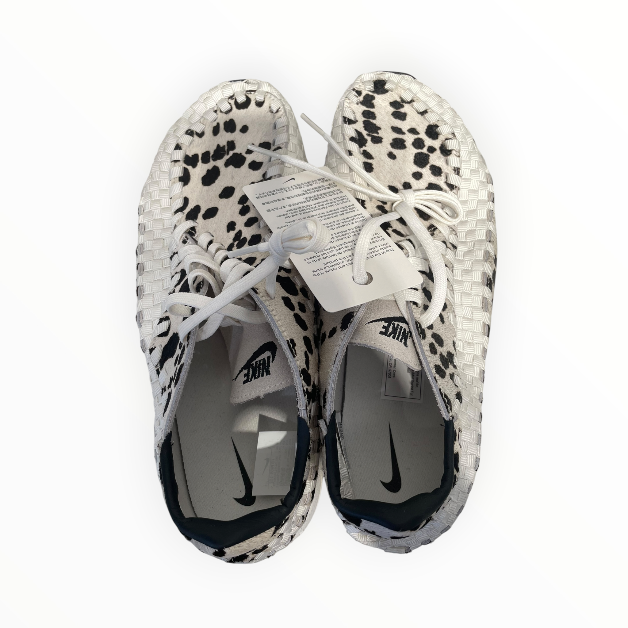 NIKE/AIR FOOTSCAPE WOVEN/Low-Sneakers/US 11.5/Animal Pattern/Fur/WHT/FB1959-102 view 3